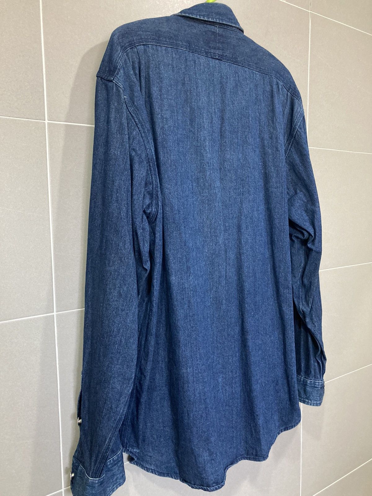 Polo Ralph Lauren RRL Double RL Ralph Lauren Indigo Denim Work Shirt M Size US M / EU 48-50 / 2 - 6 Thumbnail
