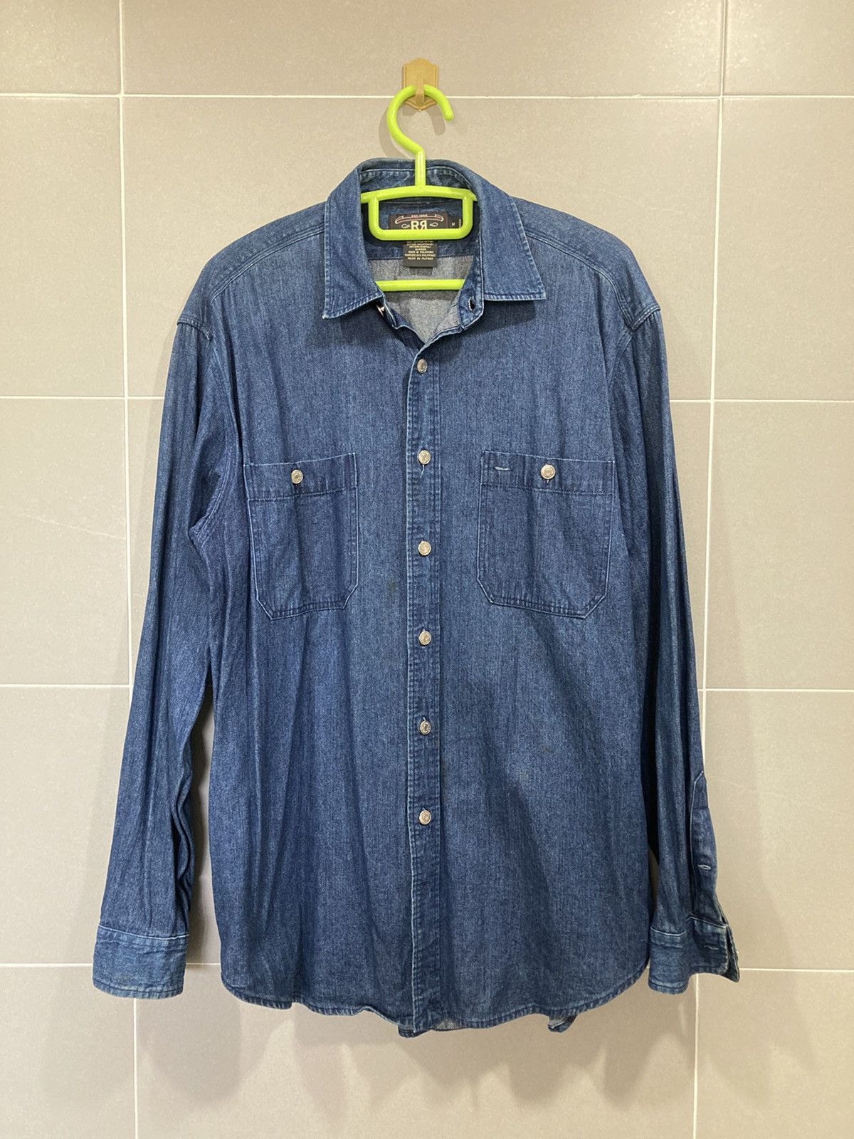 Polo Ralph Lauren RRL Double RL Ralph Lauren Indigo Denim Work Shirt M Size US M / EU 48-50 / 2 - 1 Thumbnail