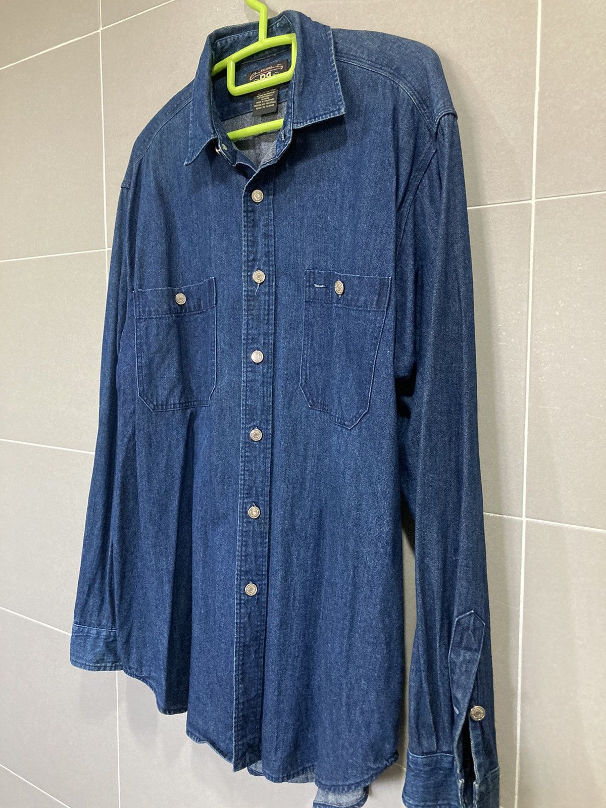 Polo Ralph Lauren RRL Double RL Ralph Lauren Indigo Denim Work Shirt M Size US M / EU 48-50 / 2 - 4 Thumbnail