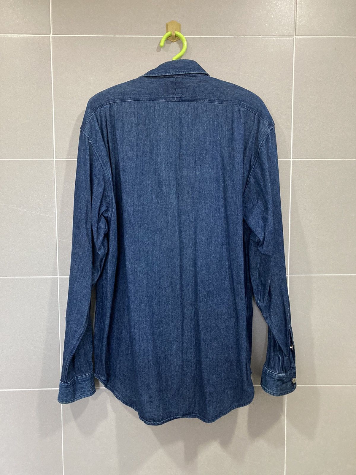 Polo Ralph Lauren RRL Double RL Ralph Lauren Indigo Denim Work Shirt M Size US M / EU 48-50 / 2 - 5 Thumbnail