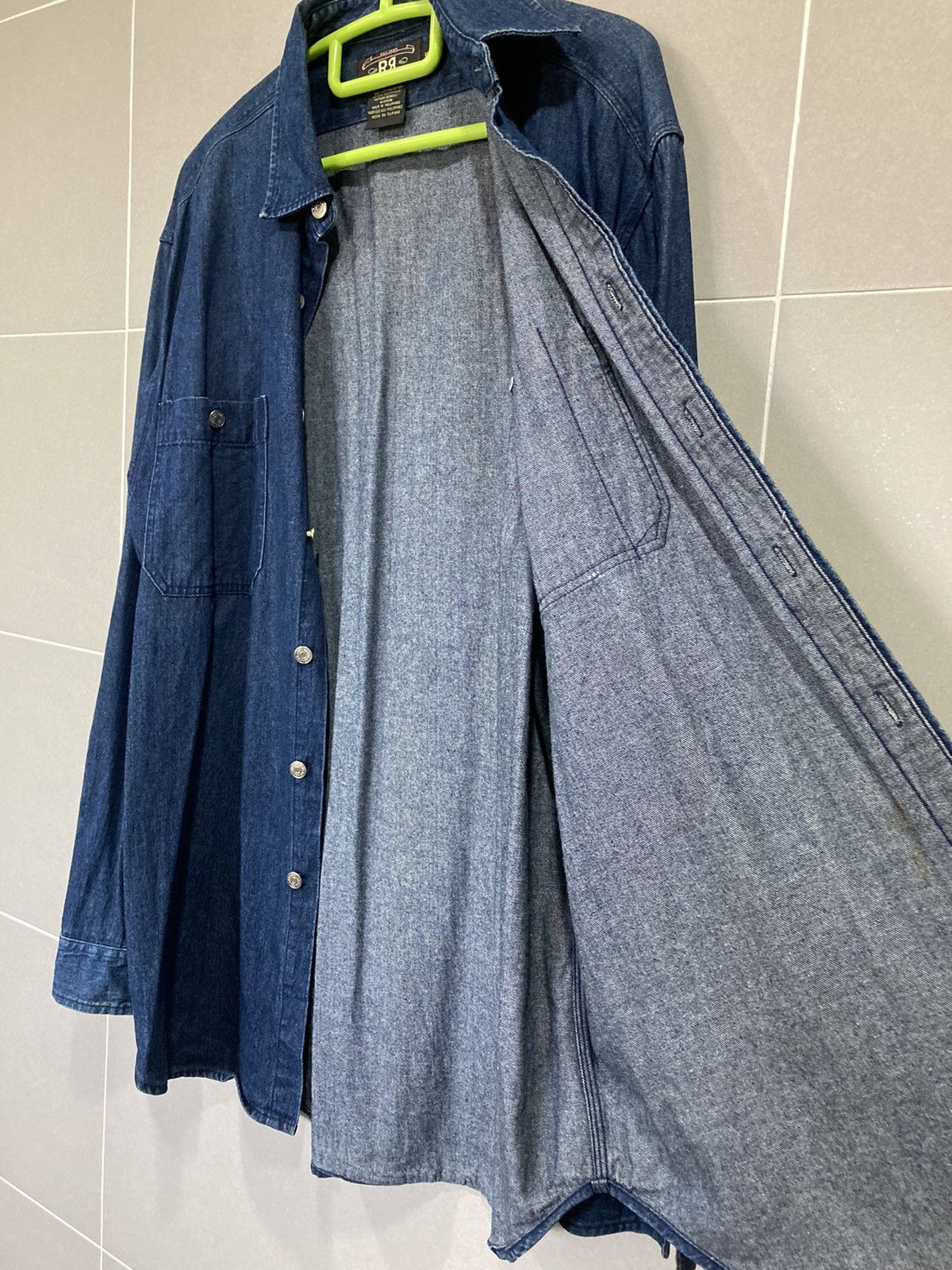 Polo Ralph Lauren RRL Double RL Ralph Lauren Indigo Denim Work Shirt M Size US M / EU 48-50 / 2 - 9 Thumbnail