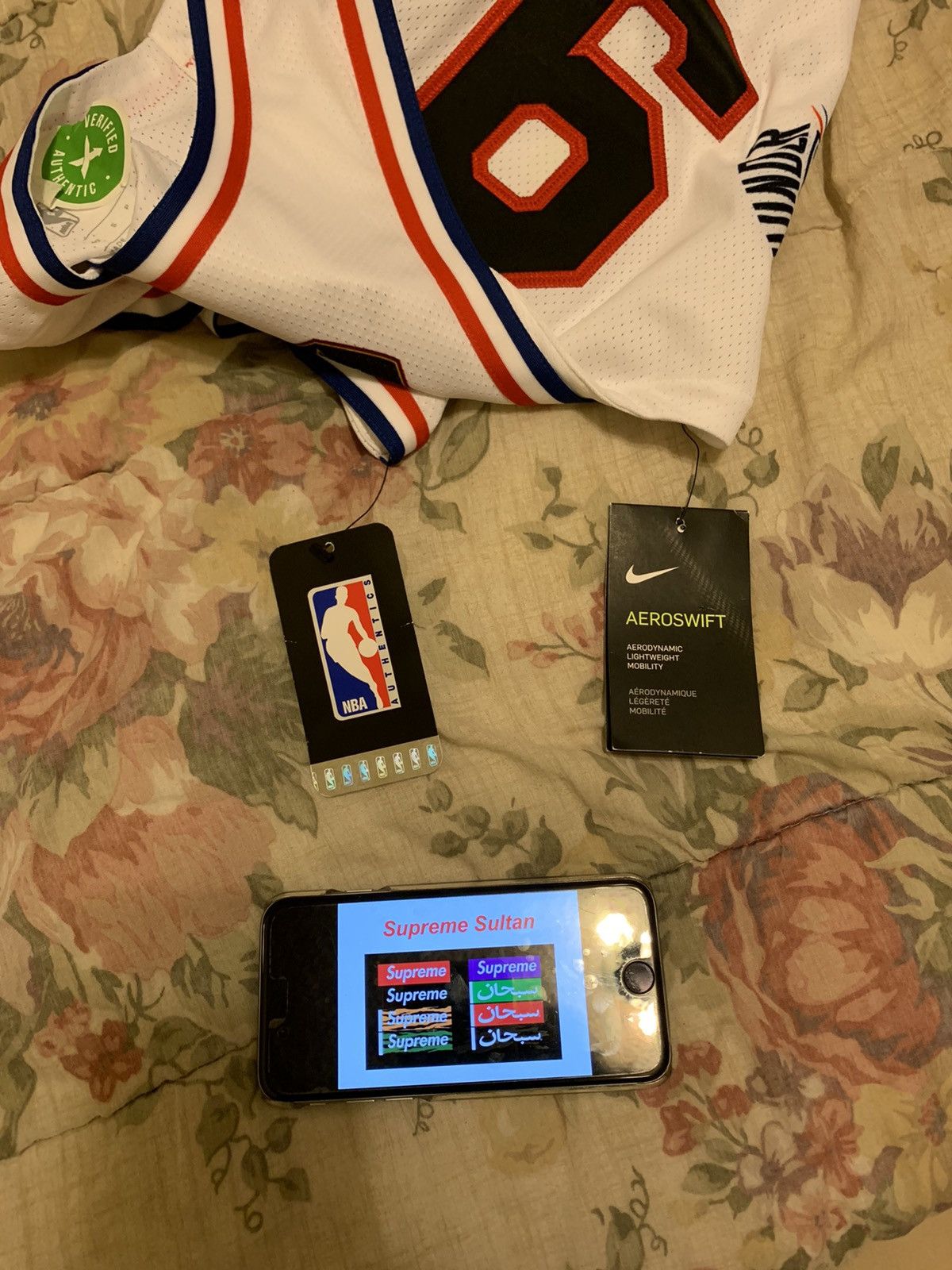 NBA × Nike × Supreme DSWT Supreme Nike NBA Basketball Jersey White Size Small Size US S / EU 44-46 / 1 - 9 Thumbnail