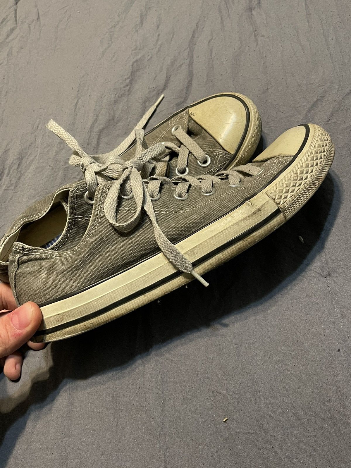 Converse × Vintage 90s grunge converse low top all star dirty 