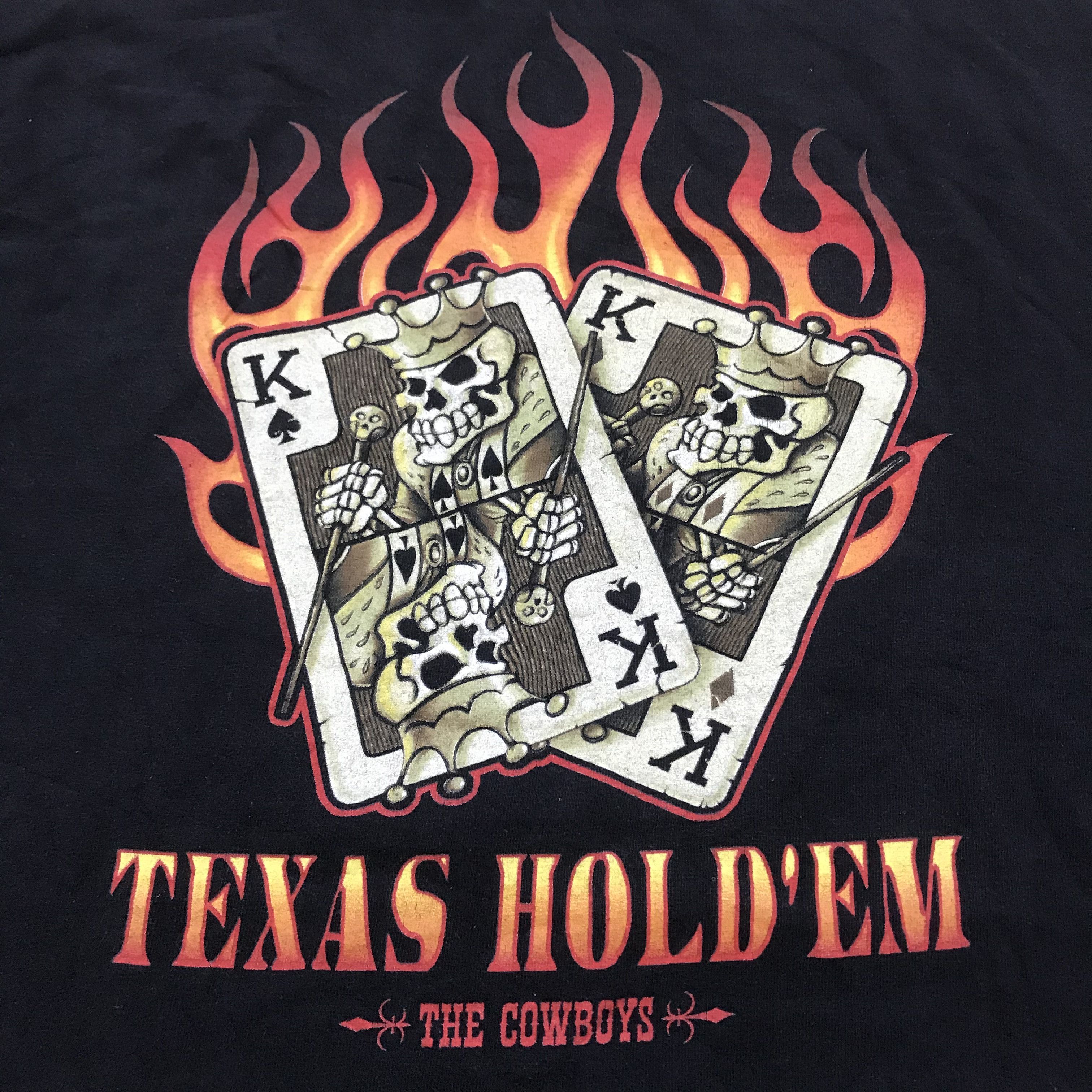 The Game Vintage Y2K Texas Hold Em’ The Cowboys Poker Promo Tee Size US XL / EU 56 / 4 - 1 Thumbnail