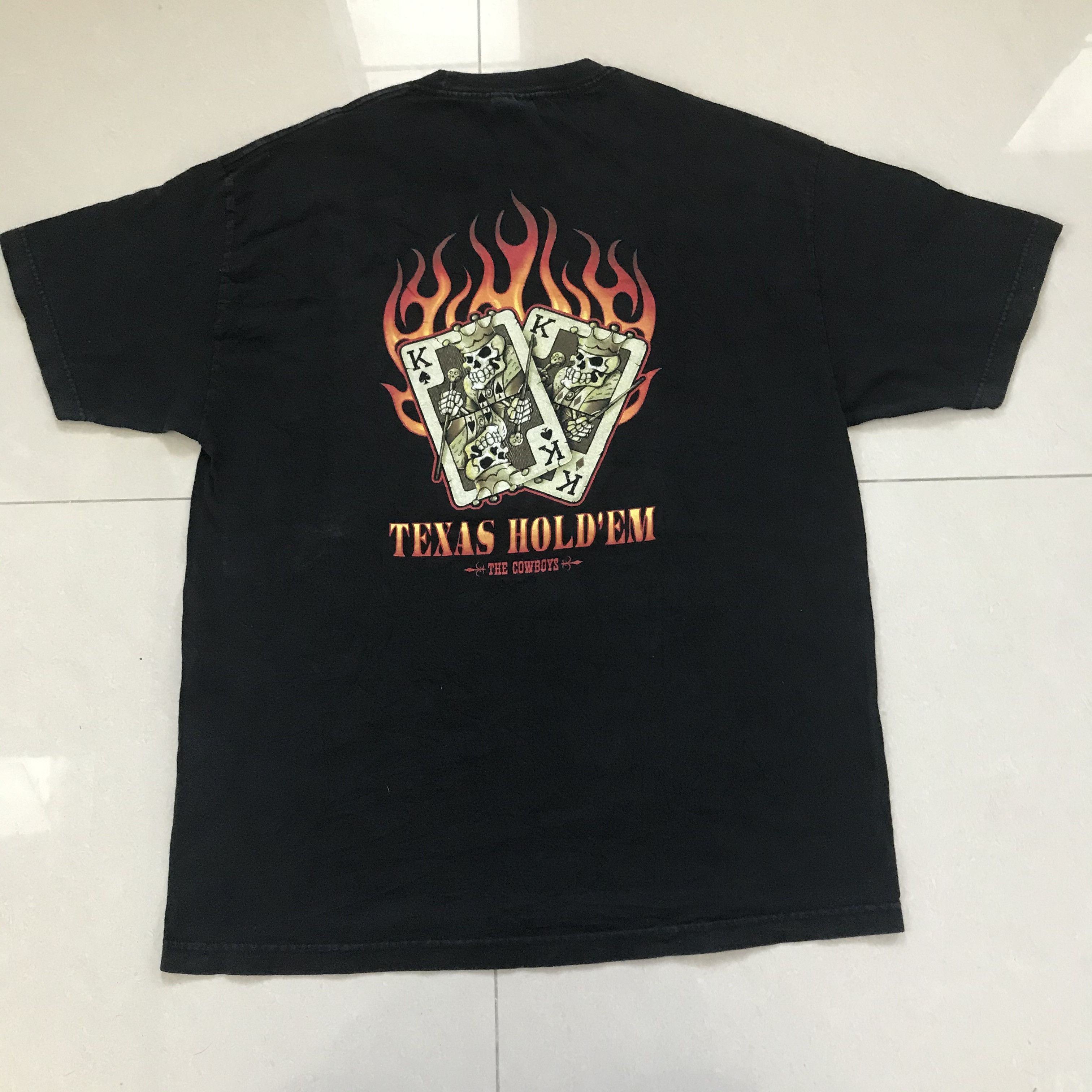 The Game Vintage Y2K Texas Hold Em’ The Cowboys Poker Promo Tee Size US XL / EU 56 / 4 - 2 Thumbnail