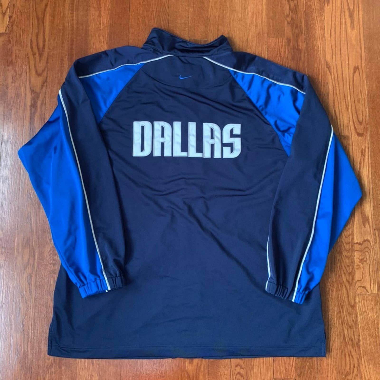 Vintage Nike Dallas Mavericks Authentic NBA Warm Up Top Size 2XL Size US XXL / EU 58 / 5 - 4 Thumbnail