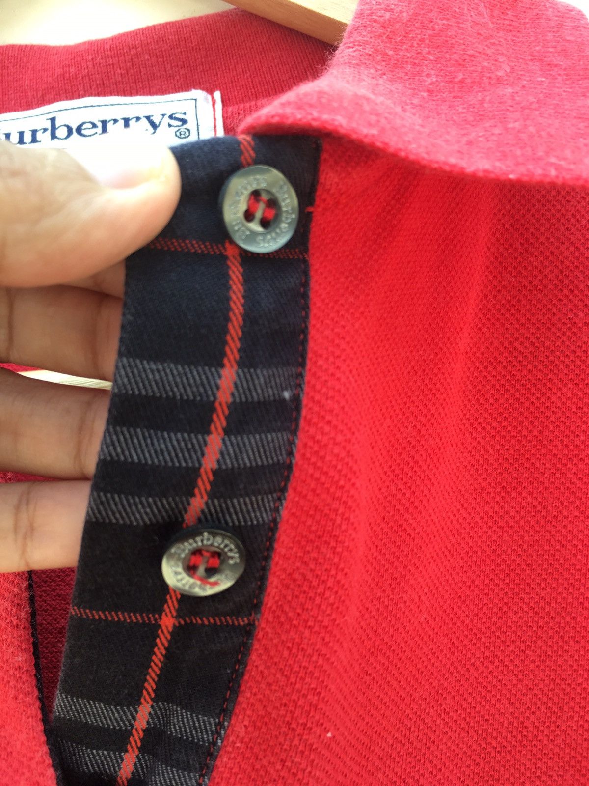 Burberry Vintage Burberry Polo Checkered Tshirt Size US S / EU 44-46 / 1 - 7 Thumbnail