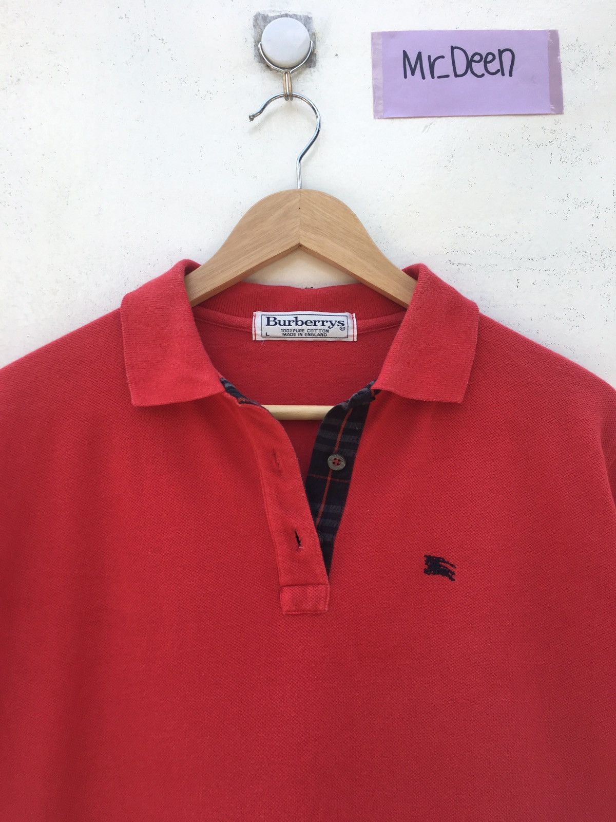 Vintage Burberry Polo Checkered Tshirt