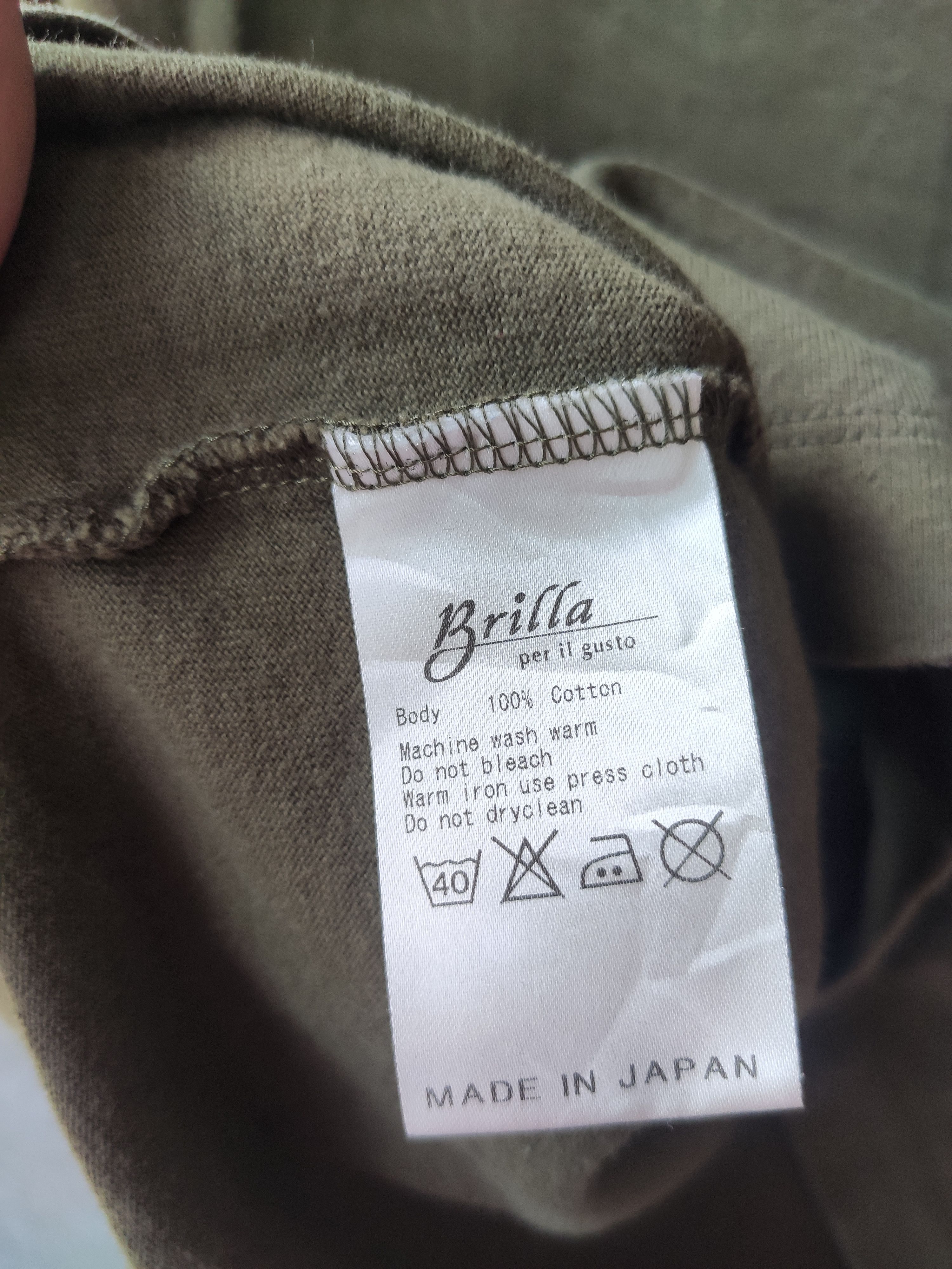 Beams Plus Brilla per il Gusto plain t shirt green army Size US S / EU 44-46 / 1 - 3 Thumbnail