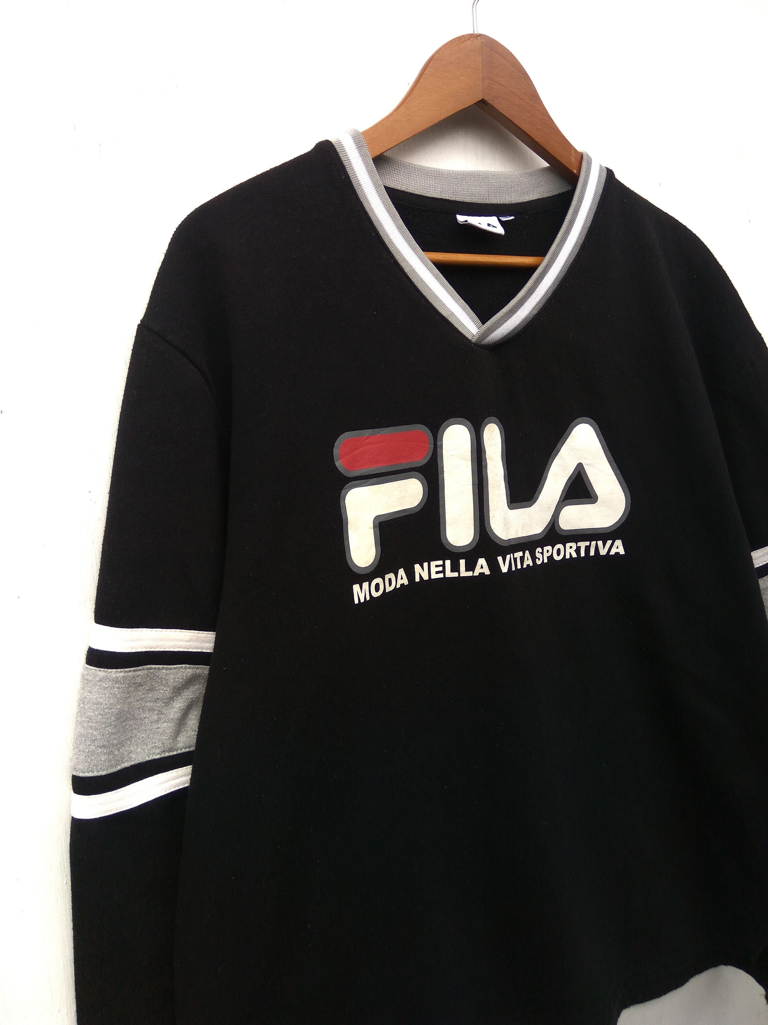 Fila Vintage 90s Vintage Fila sweatshirt big logo Size US L / EU 52-54 / 3 - 3 Thumbnail