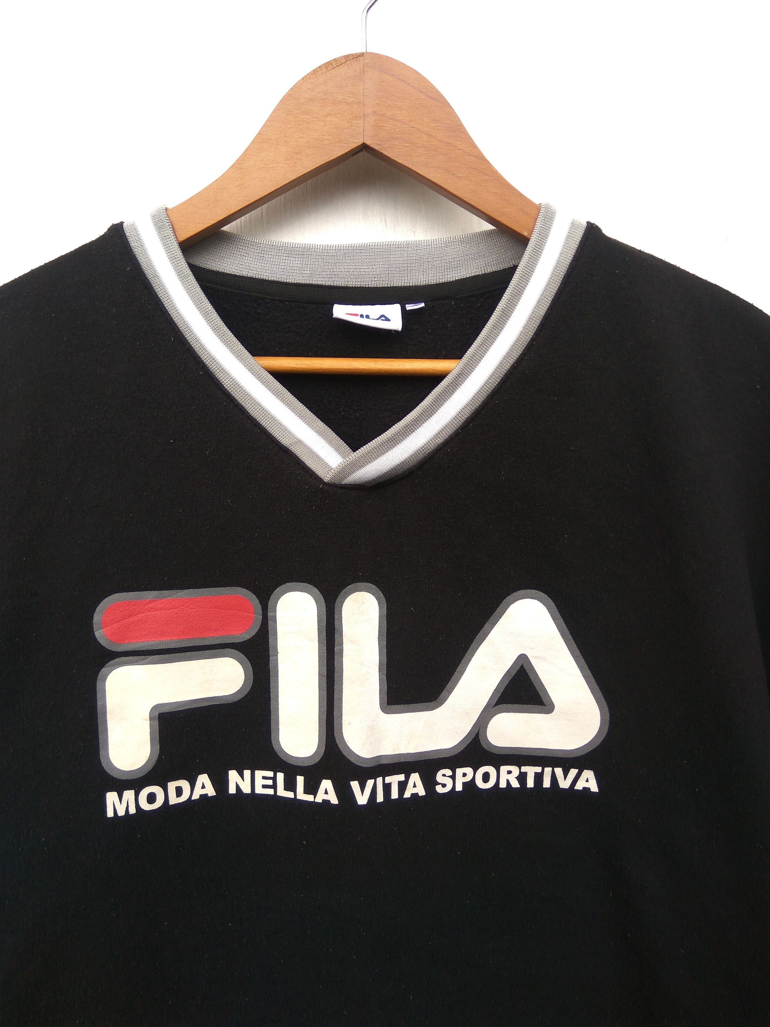 Fila Vintage 90s Vintage Fila sweatshirt big logo Size US L / EU 52-54 / 3 - 2 Thumbnail