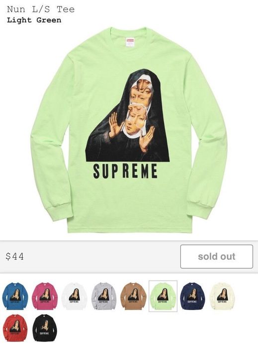 Supreme nun tee hotsell