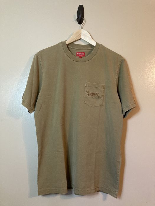 Supreme overdyed pocket tee sales