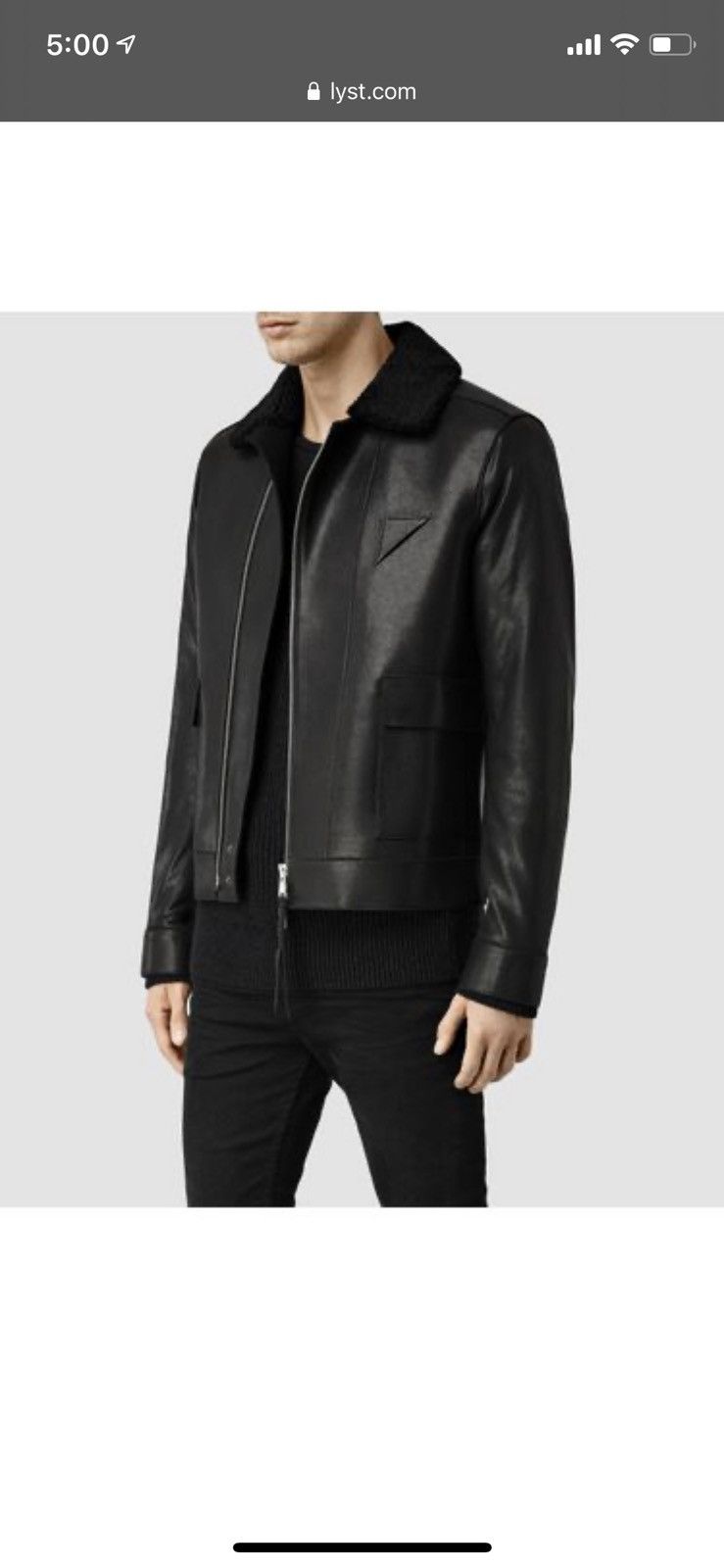Allsaints All Saints Chase Leather Jacket Size US S / EU 44-46 / 1 - 1 Thumbnail