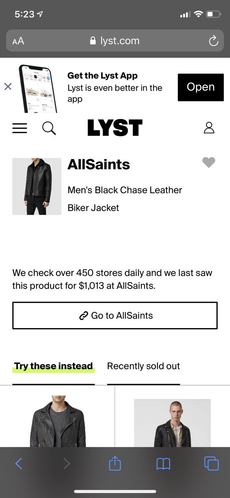 Allsaints All Saints Chase Leather Jacket Size US S / EU 44-46 / 1 - 2 Thumbnail