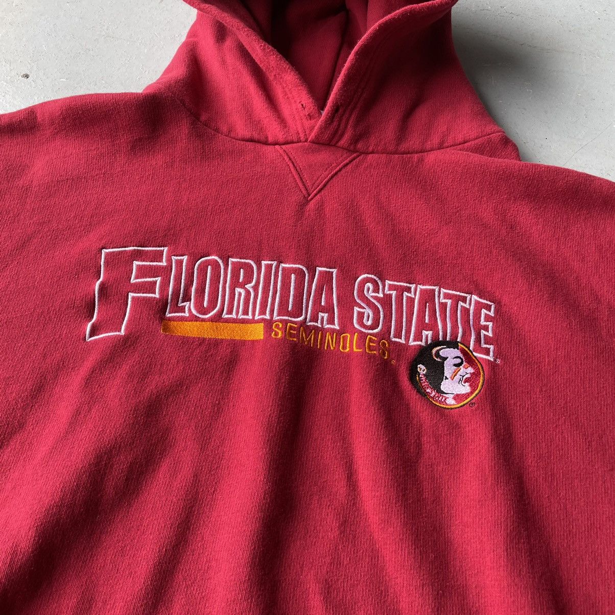 NCAA × Vintage Vintage 90s FSU Florida State University Seminoles Hoodie Size US XXL / EU 58 / 5 - 3 Thumbnail