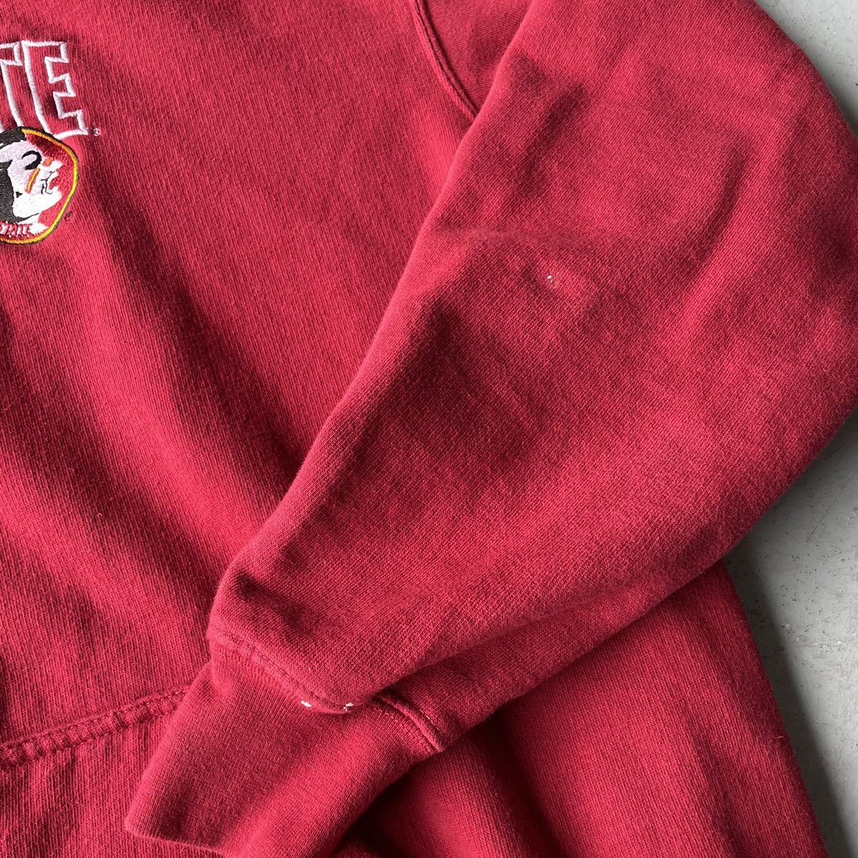 NCAA × Vintage Vintage 90s FSU Florida State University Seminoles Hoodie Size US XXL / EU 58 / 5 - 4 Thumbnail