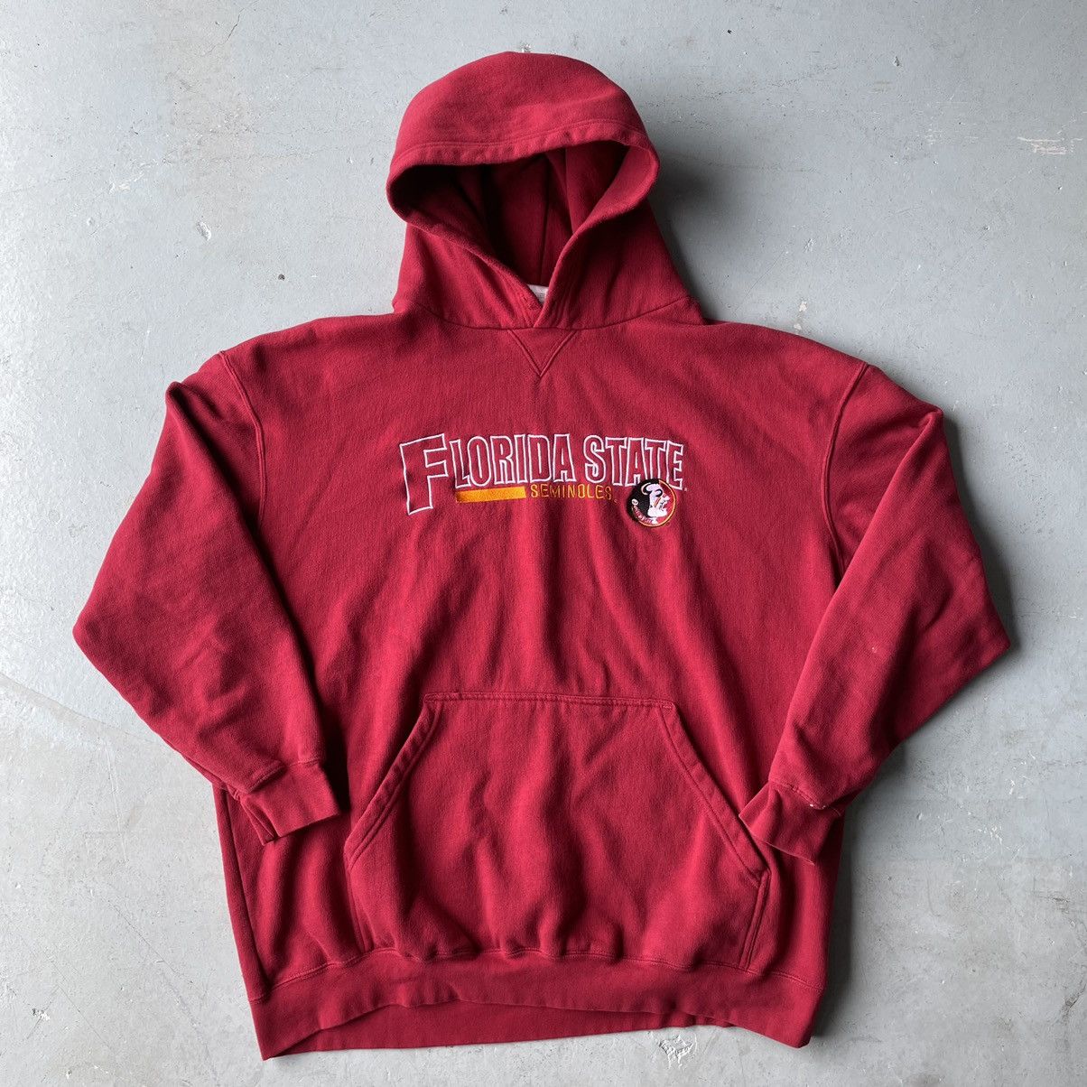 NCAA × Vintage Vintage 90s FSU Florida State University Seminoles Hoodie Size US XXL / EU 58 / 5 - 2 Thumbnail