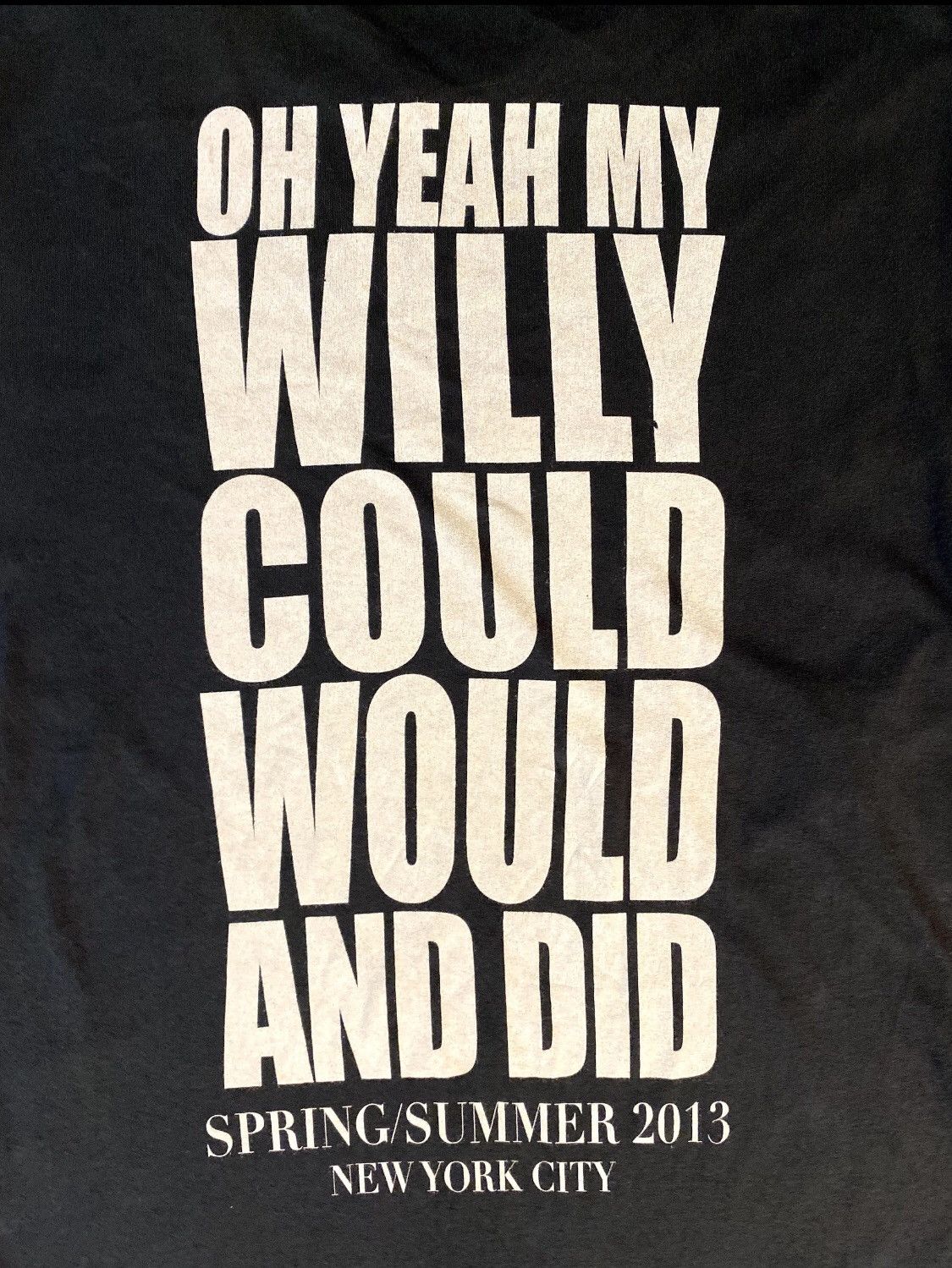 Vintage Wilhelmina Models Exclusive Tee Fashion Week 2013 MEDIUM Size US M / EU 48-50 / 2 - 2 Thumbnail