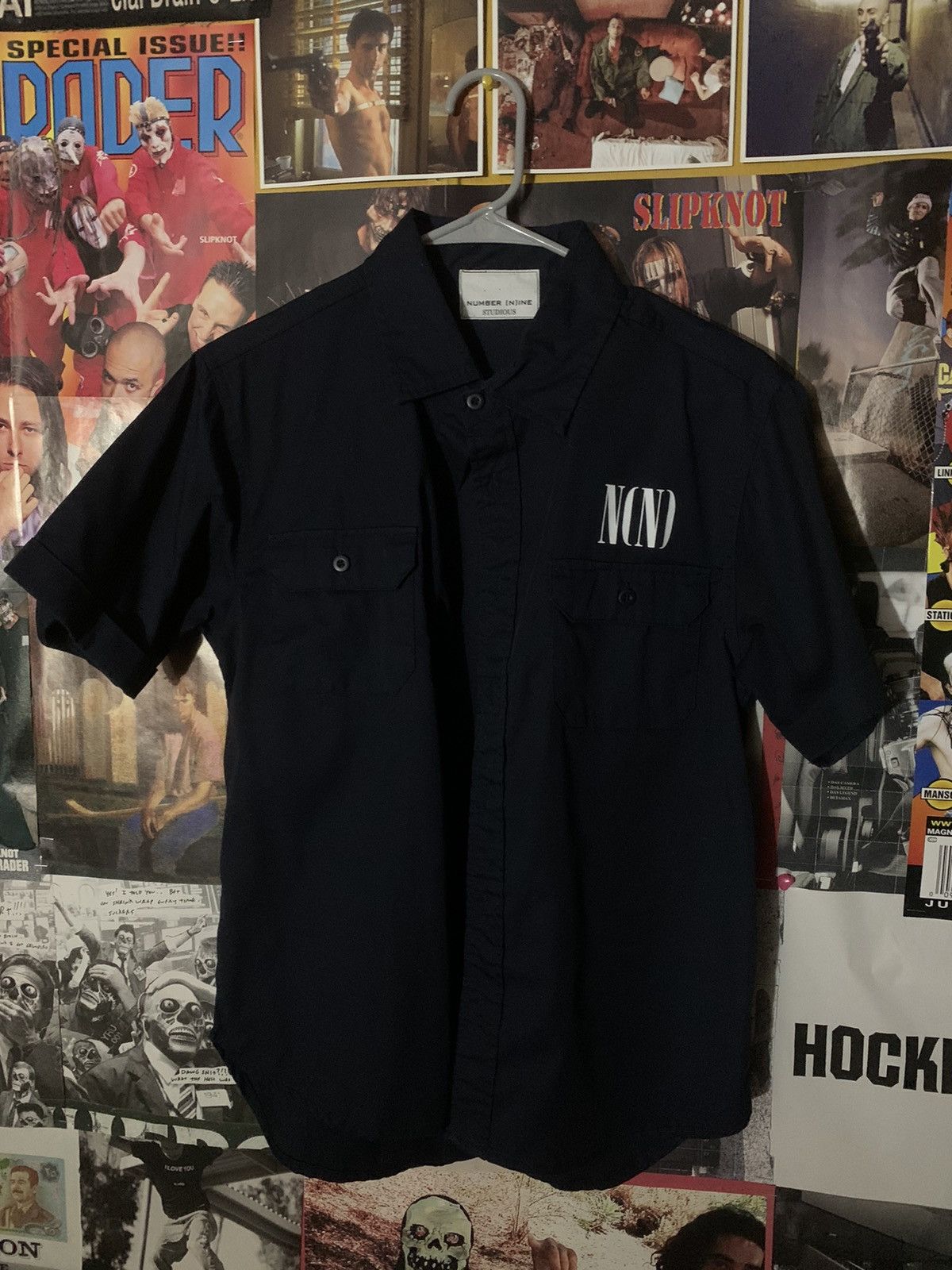 Number (N)ine Number (N)ine Studios Navy Button Up Size 1 XS - Small Size US S / EU 44-46 / 1 - 1 Thumbnail