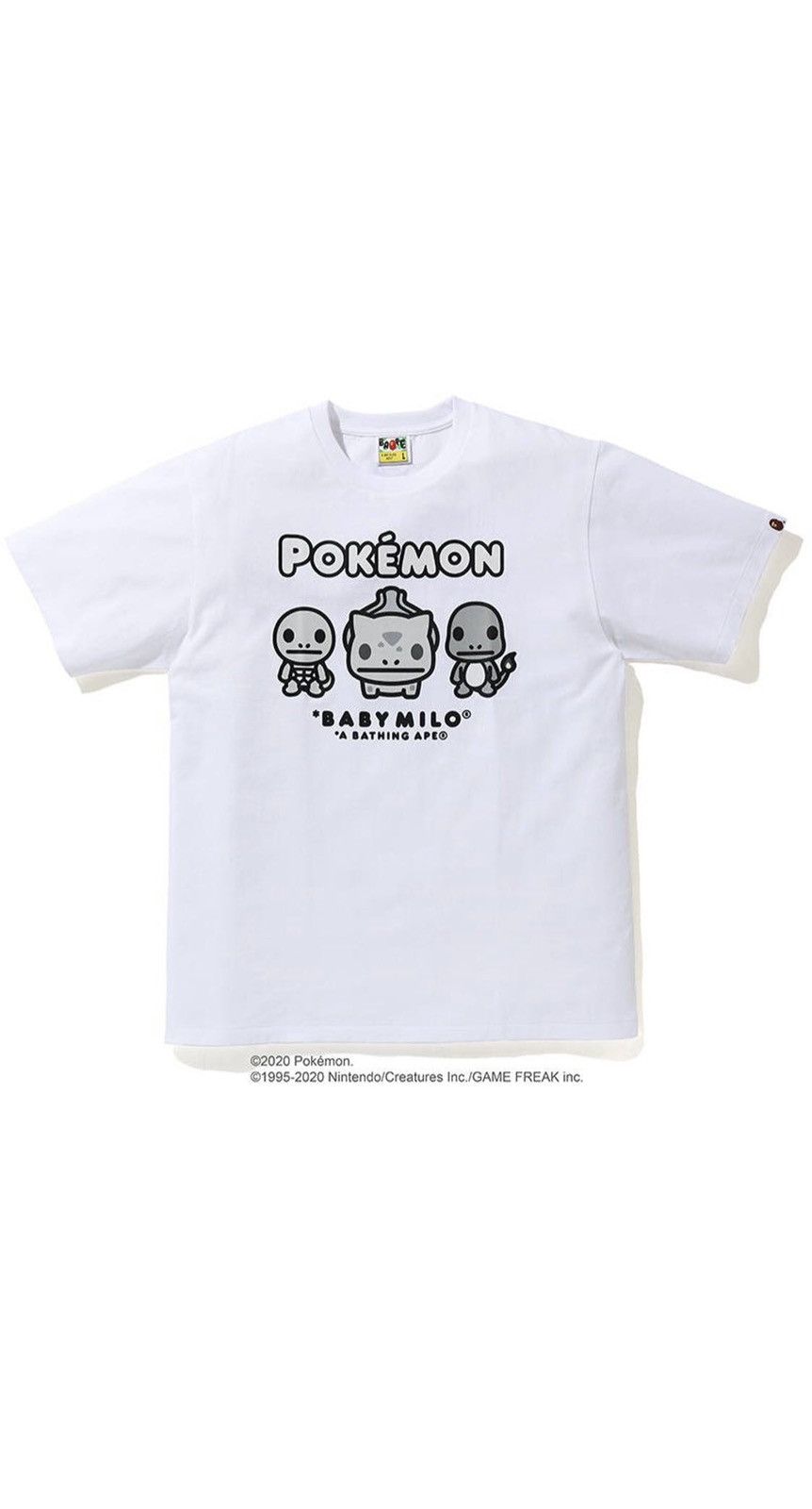 BAPE x Pokemon Ape head Tee #1 White