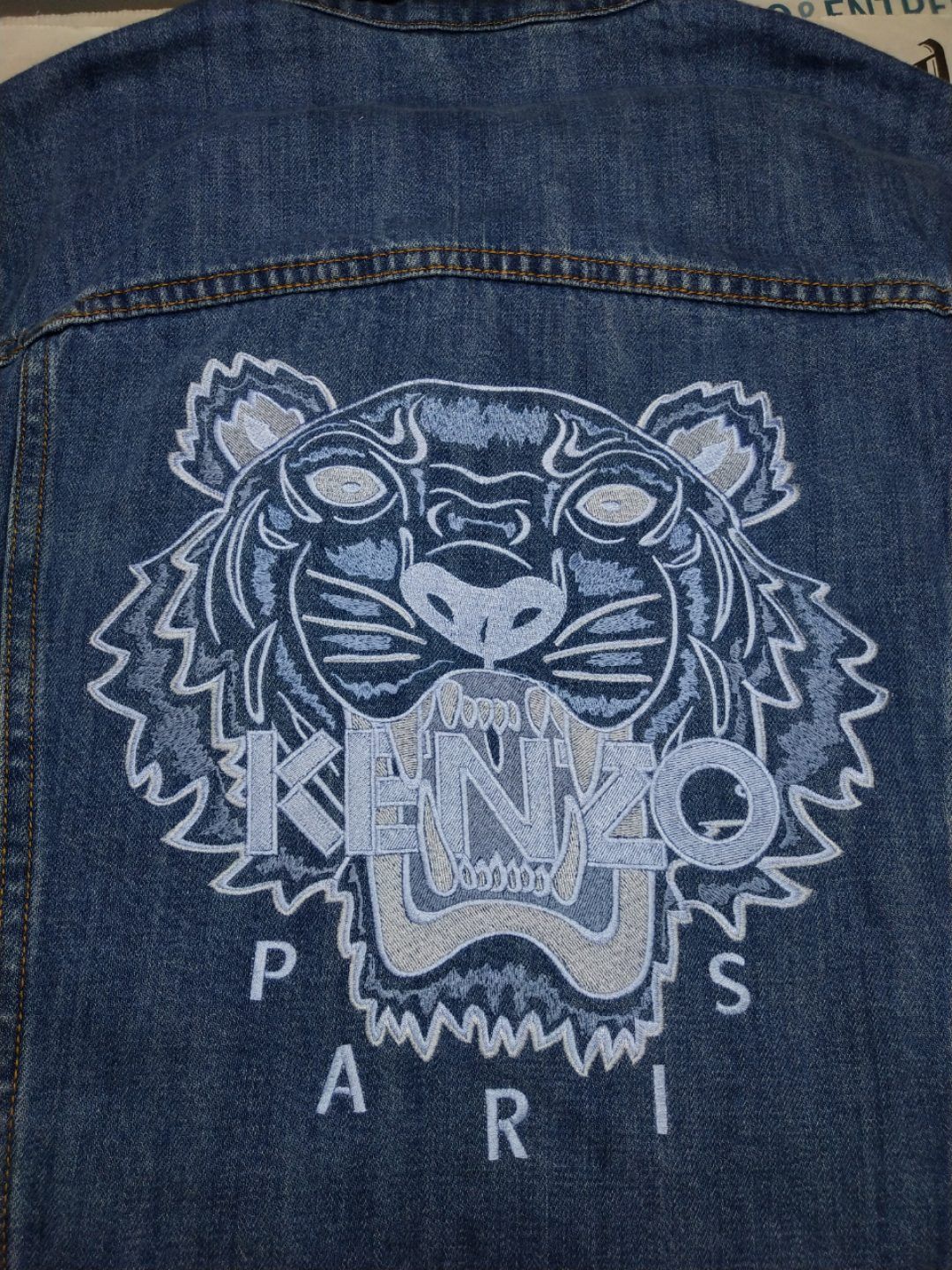 Kenzo Bamboo Tiger Dark Denim Jacket | Grailed