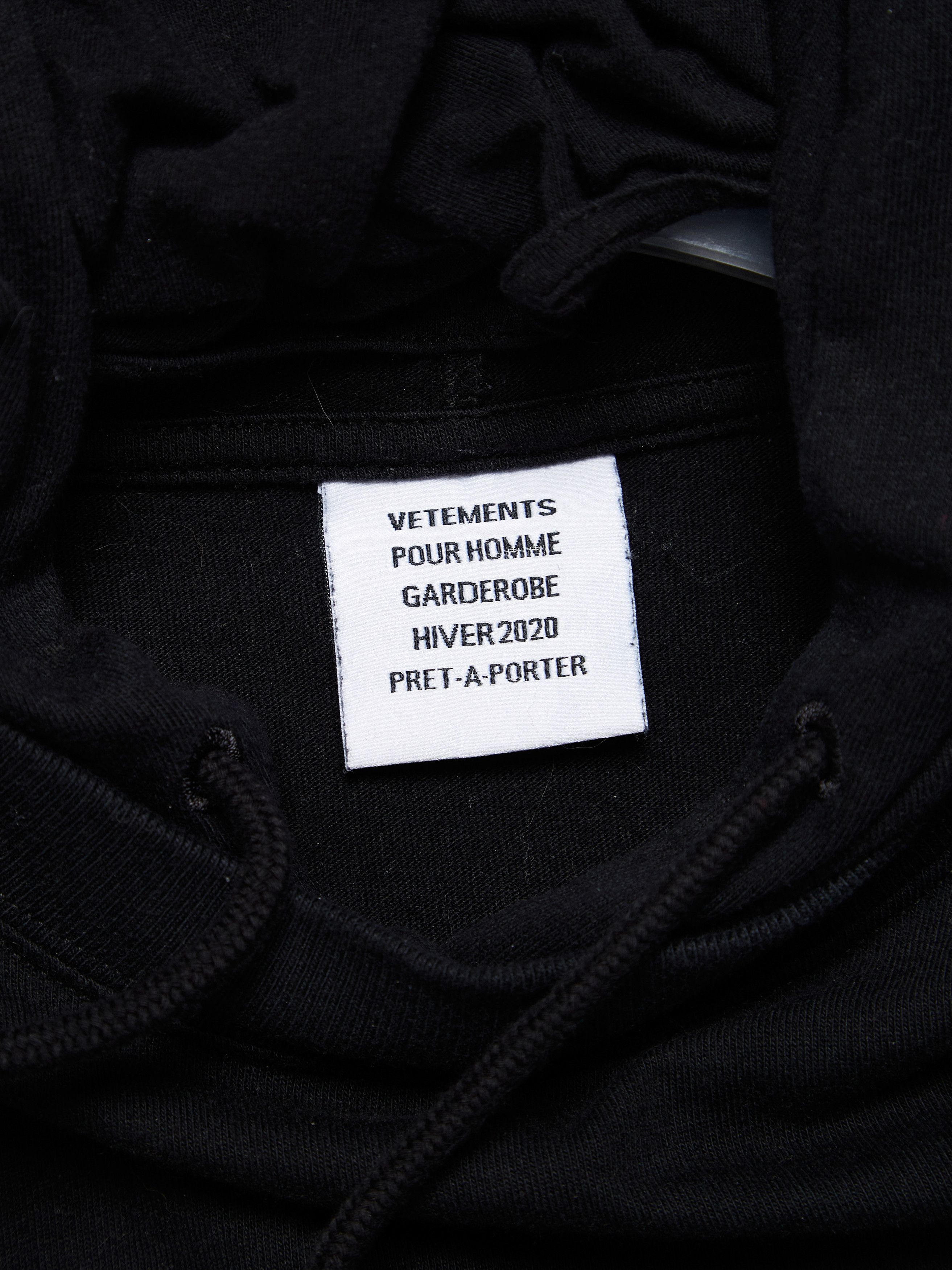 Vetements AW20 The President Black Jersey Hoodie Size US M / EU 48-50 / 2 - 8 Preview