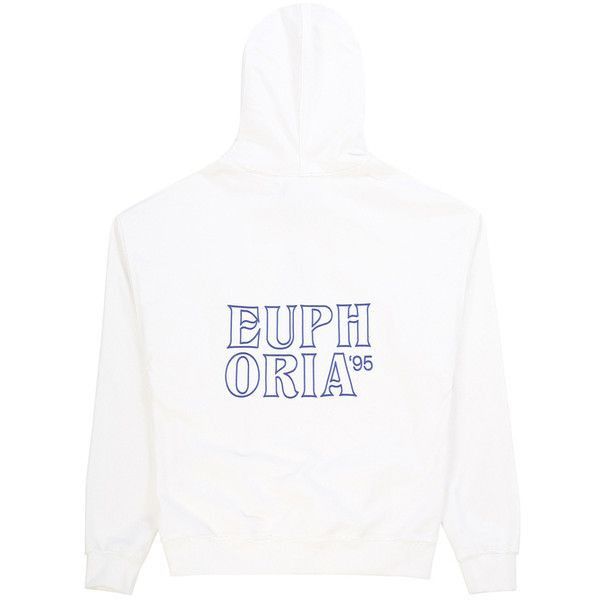 Misbhv MISBHV WHITE BLUE TRIBAL EUPHORIA 95 EMBRO HOODIE Grailed