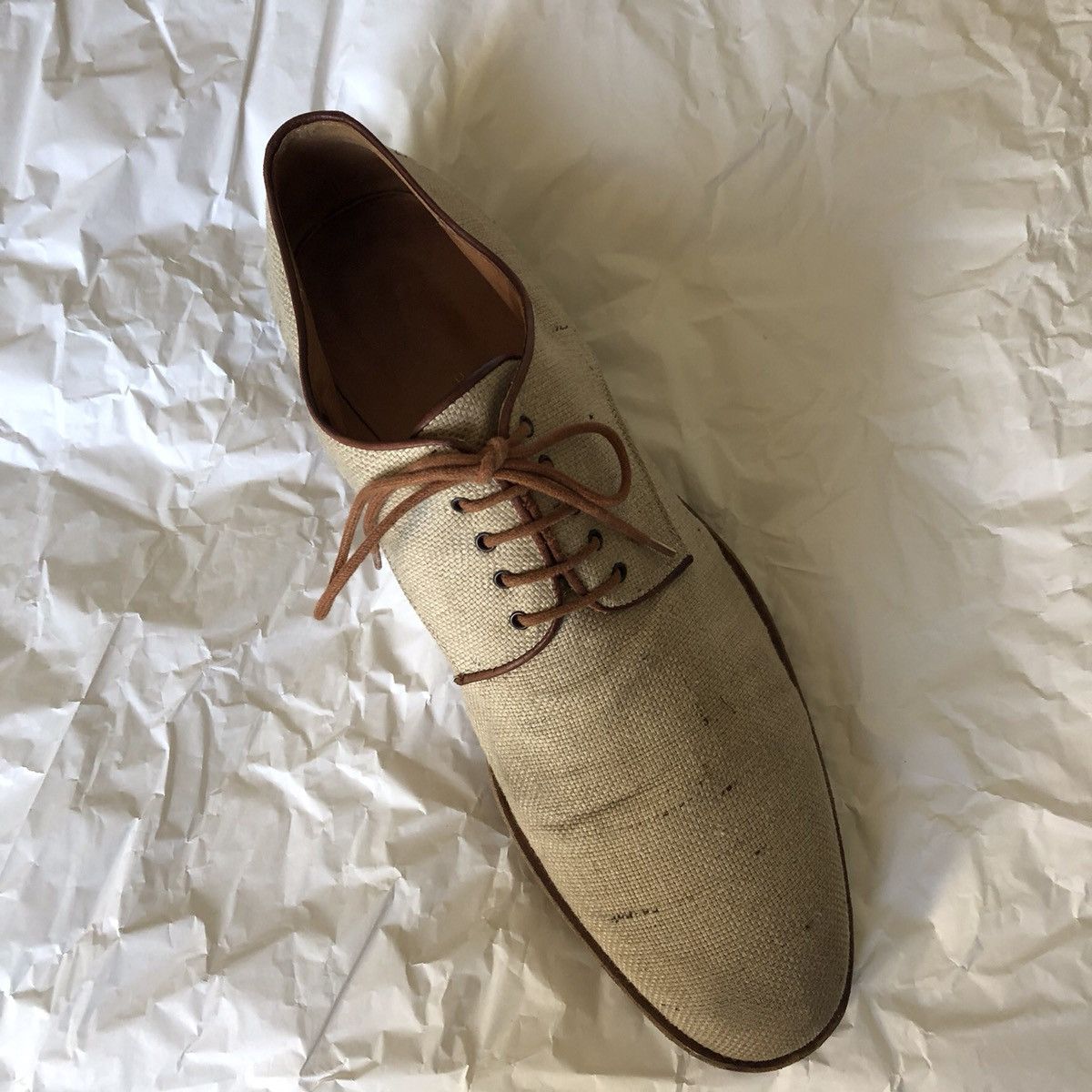 Dries van Noten linen & leather shoes size 45