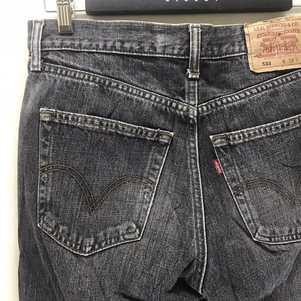 Levi's Vintage Levis 533 Faded Black Jeans Made in Japan Size US 32 / EU 48 - 6 Thumbnail