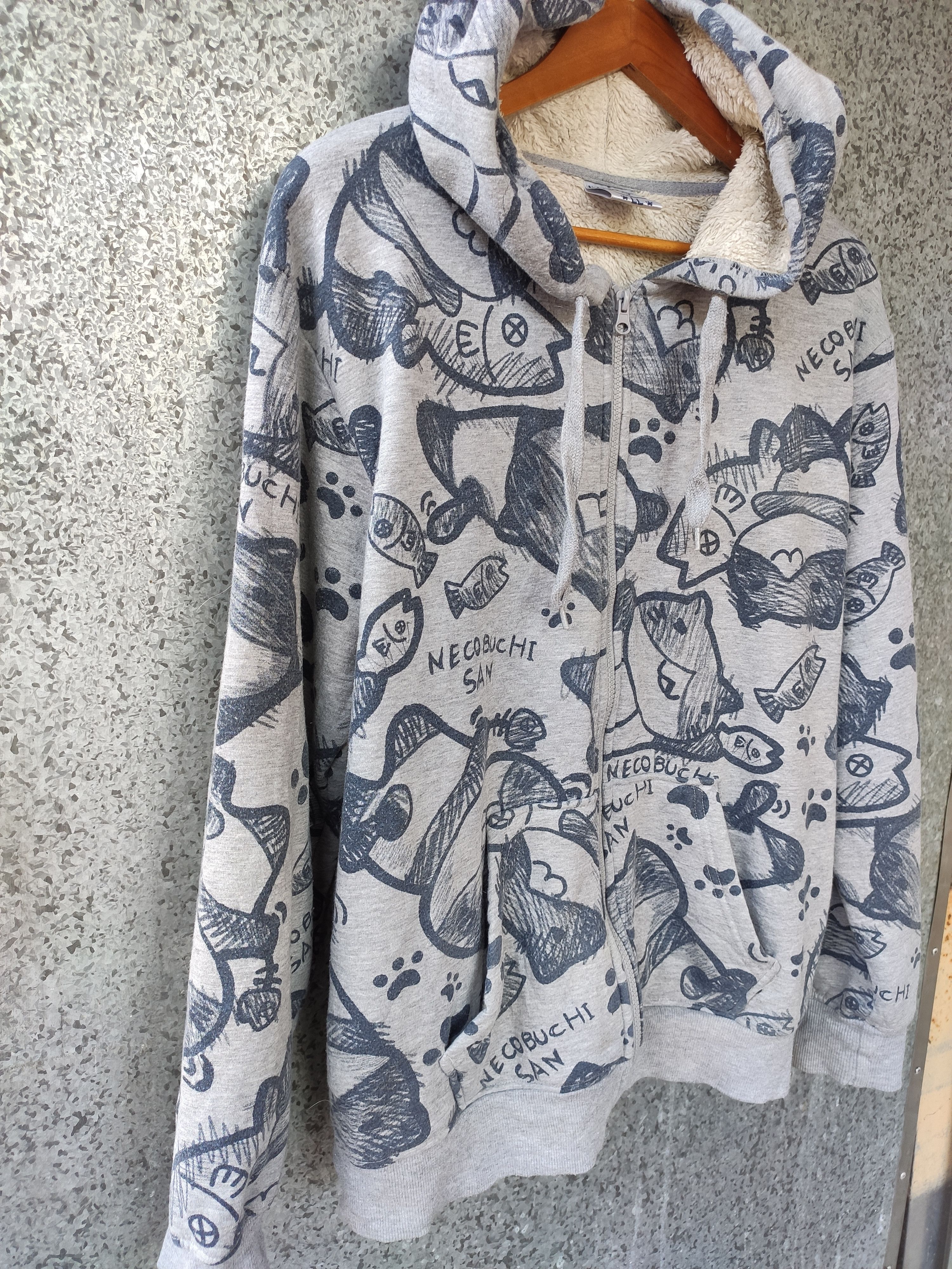 Anime Necobuchi San Hoodies full print Size US M / EU 48-50 / 2 - 4 Thumbnail