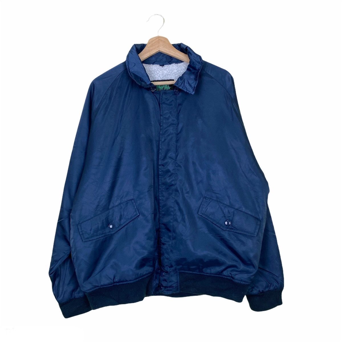 Japanese Brand × Vintage Top Winter Zip Up Bomber Jacket Size US XL / EU 56 / 4 - 1 Thumbnail