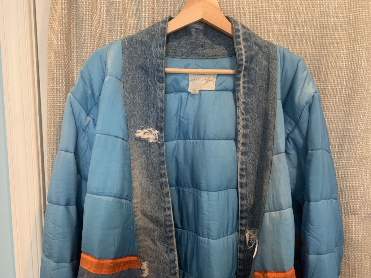 Greg Lauren Greg Lauren Light Blue Denim Puffer Kimono Jacket Size US L / EU 52-54 / 3 - 2 Thumbnail