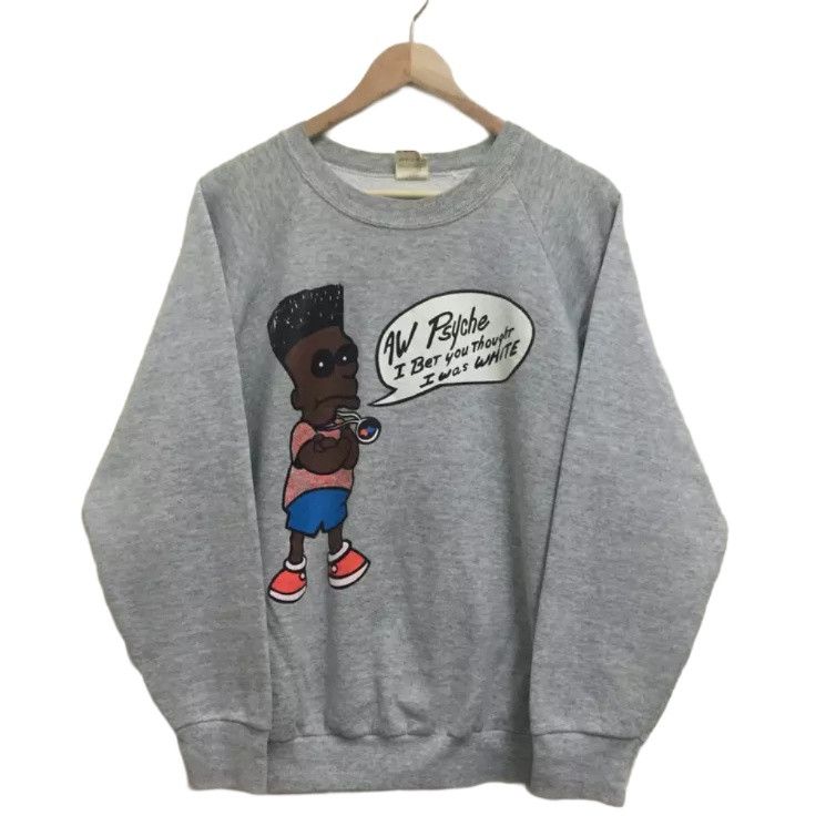 Vintage 🔥Vintage 90s AW PSYCHE the Simpsons character sweatshirt Size US L / EU 52-54 / 3 - 1 Thumbnail