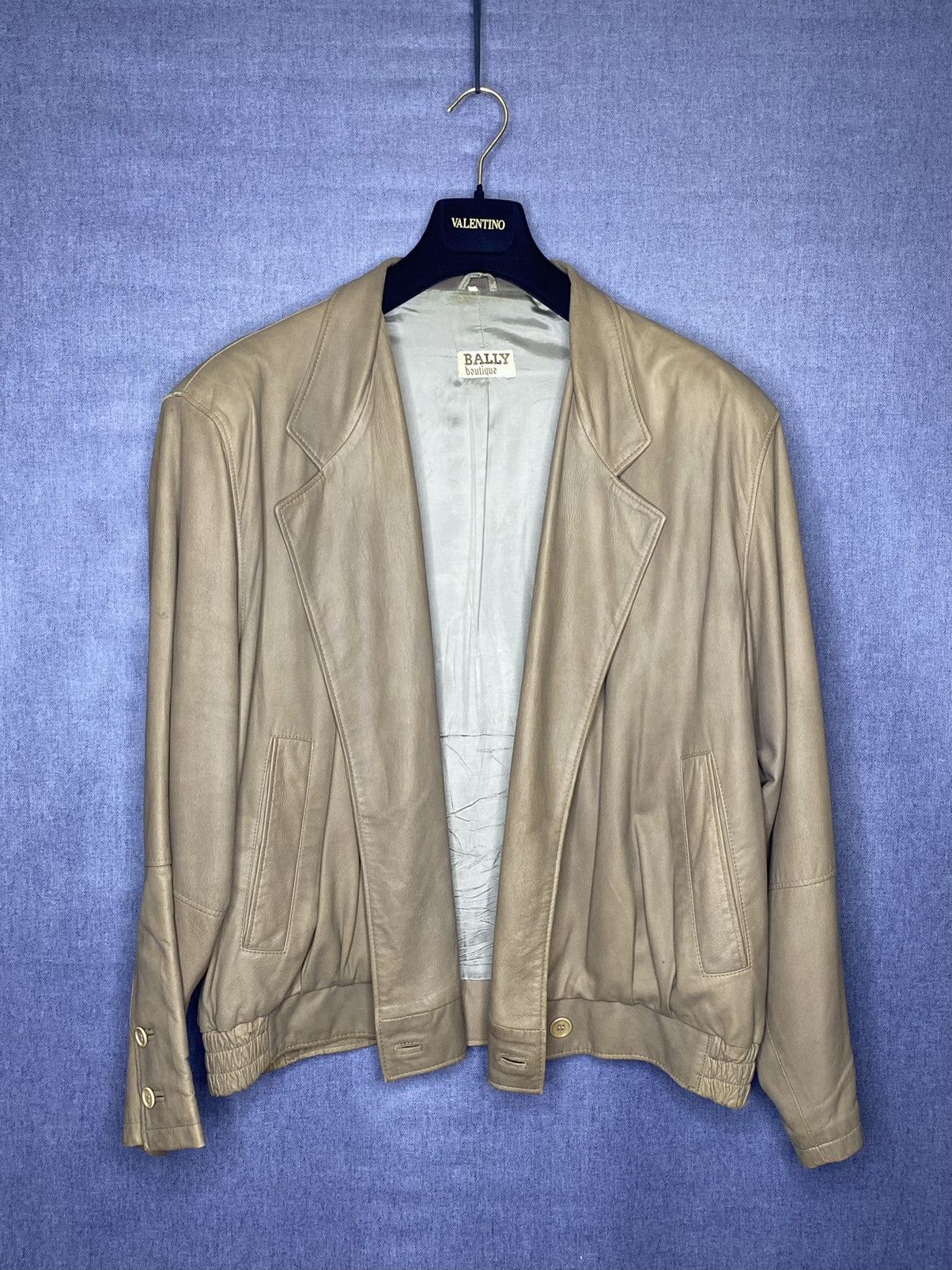 Bally × Vintage Bally vintage lama leather jacket Size US L / EU 52-54 / 3 - 2 Thumbnail
