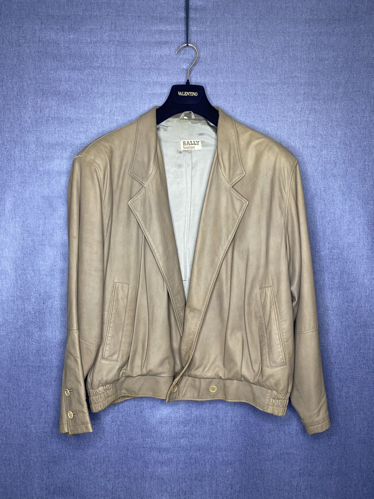 Bally × Vintage Bally vintage lama leather jacket Size US L / EU 52-54 / 3 - 1 Thumbnail