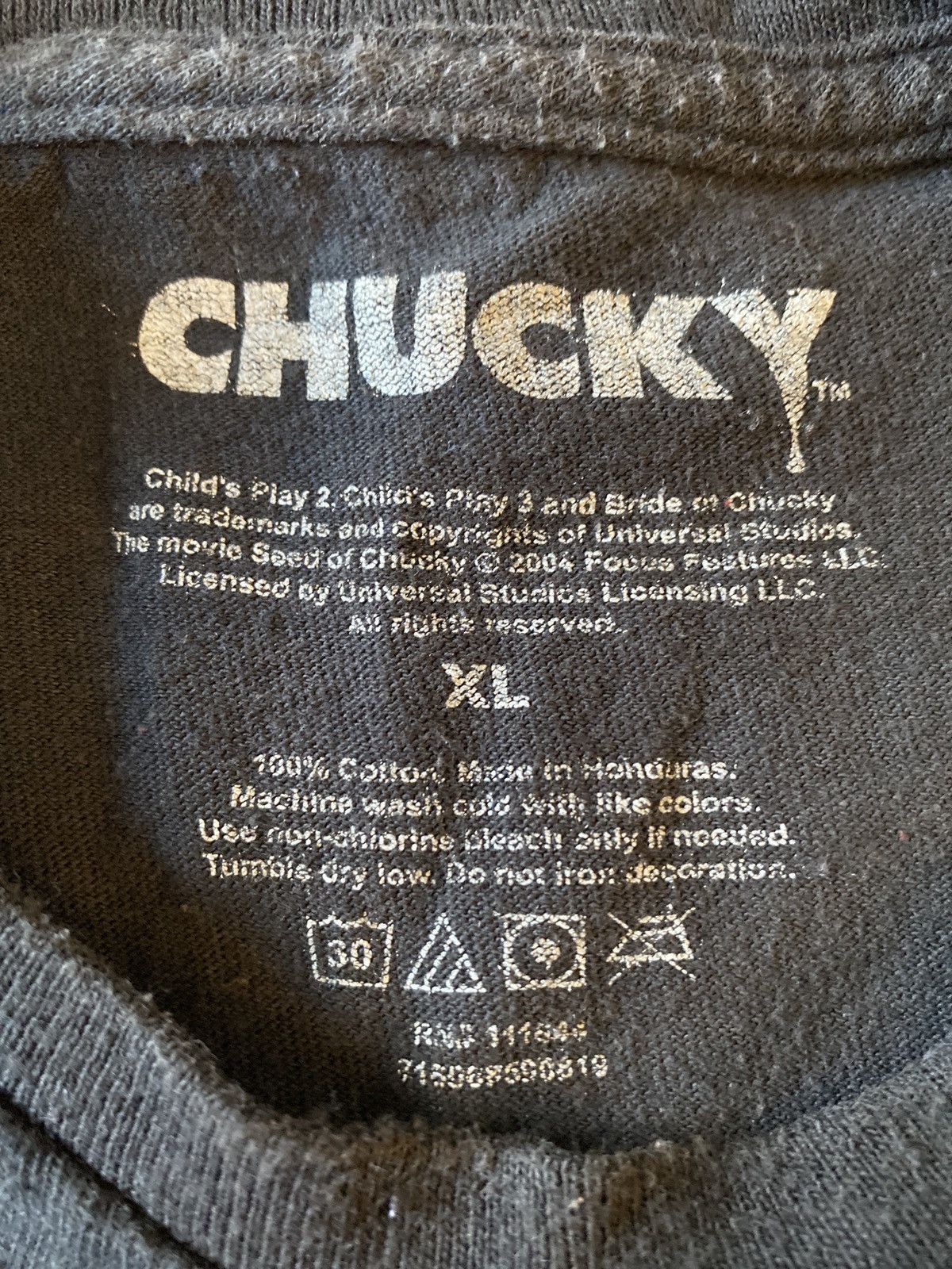 Vintage 2004 VINTAGE CHUCKY FILM TEE Size US XL / EU 56 / 4 - 3 Thumbnail