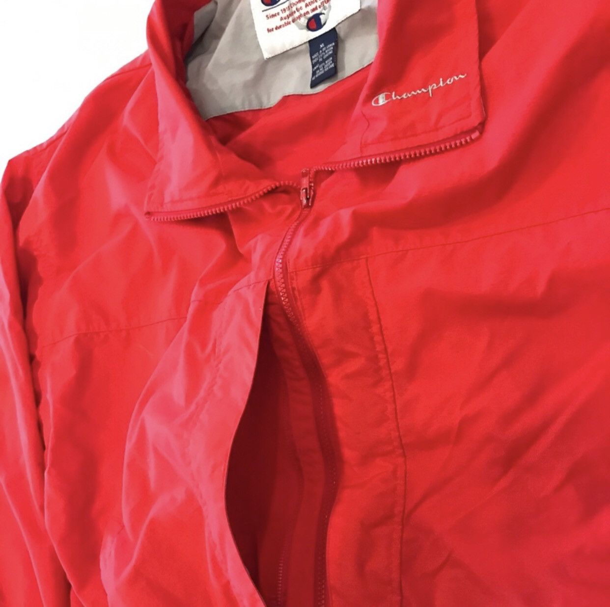 Champion × Vintage Vintage 90s CHAMPION Zip Up Jacket / Parka - Zipper Pockets Size US XL / EU 56 / 4 - 4 Thumbnail