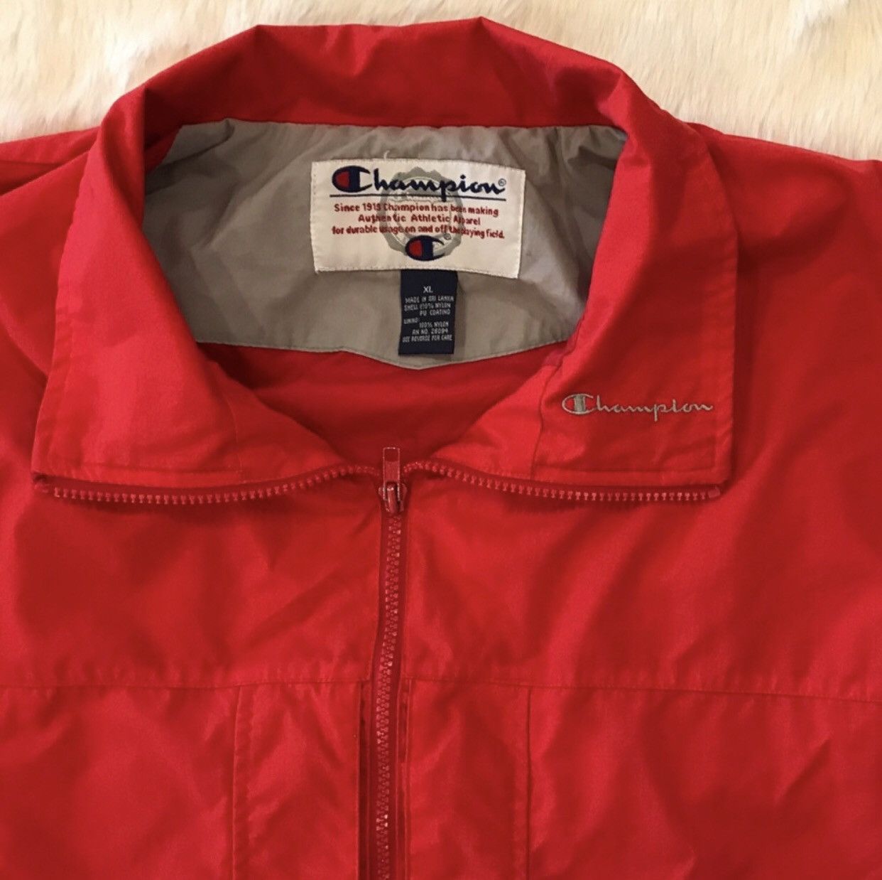 Champion × Vintage Vintage 90s CHAMPION Zip Up Jacket / Parka - Zipper Pockets Size US XL / EU 56 / 4 - 7 Thumbnail