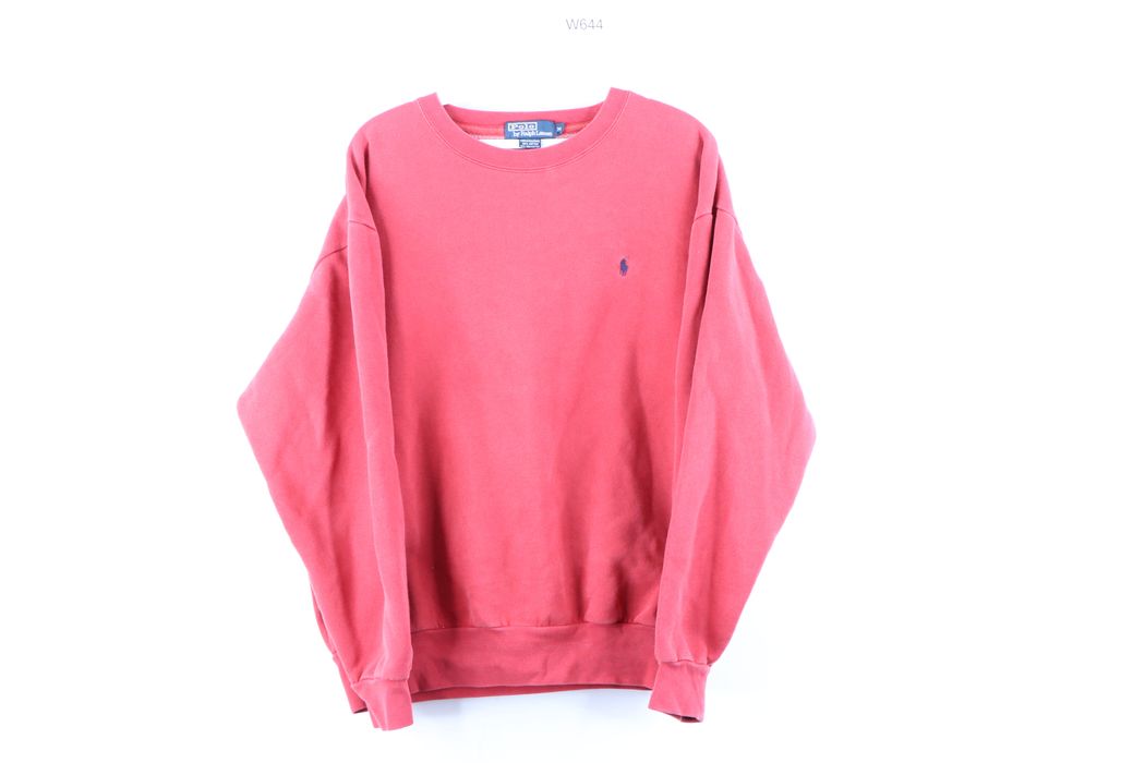 Polo Ralph Lauren Vintage 90s Ralph Lauren Faded Crewneck Sweatshirt Red Grailed 