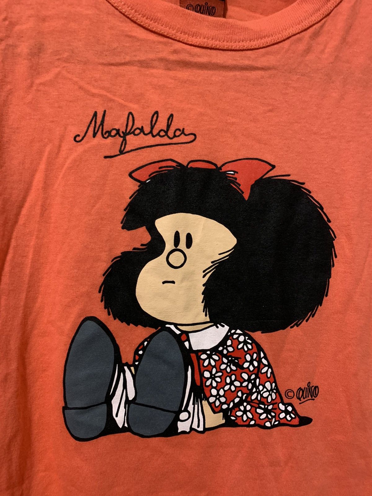 Cartoon Network Mafalda Quino Size large Orange TShirt Size US L / EU 52-54 / 3 - 2 Thumbnail