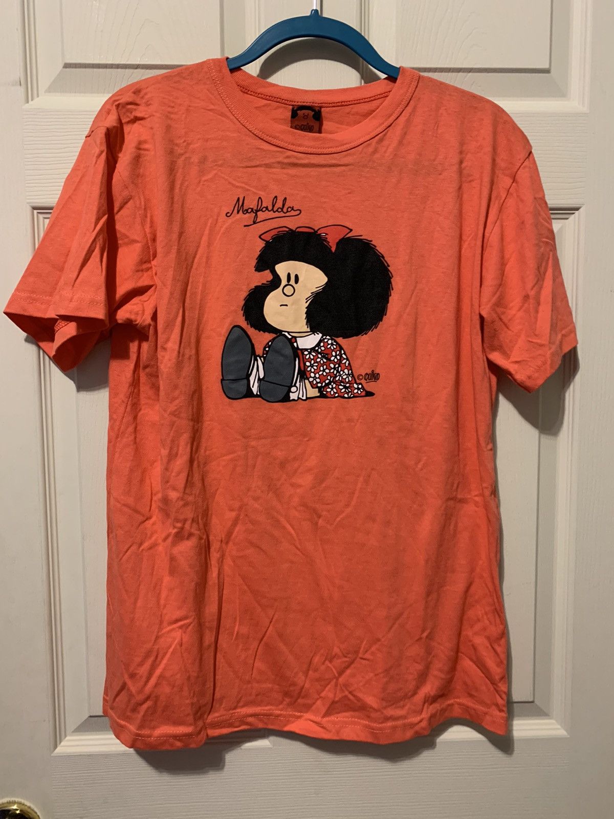 Cartoon Network Mafalda Quino Size large Orange TShirt Size US L / EU 52-54 / 3 - 1 Thumbnail
