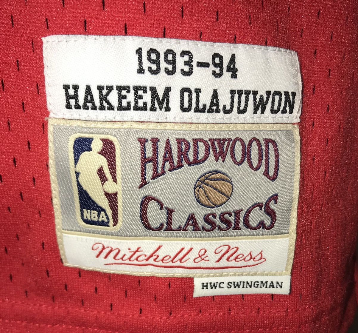 Mitchell & Ness Houston Rockets Road 1993-94 Hakeem Olajuwon Jersey Size US XXL / EU 58 / 5 - 5 Thumbnail