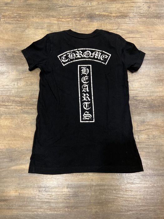 Chrome Hearts Chrome Hearts T-Bar Scroll Star Logo Black T-Shirt | Grailed