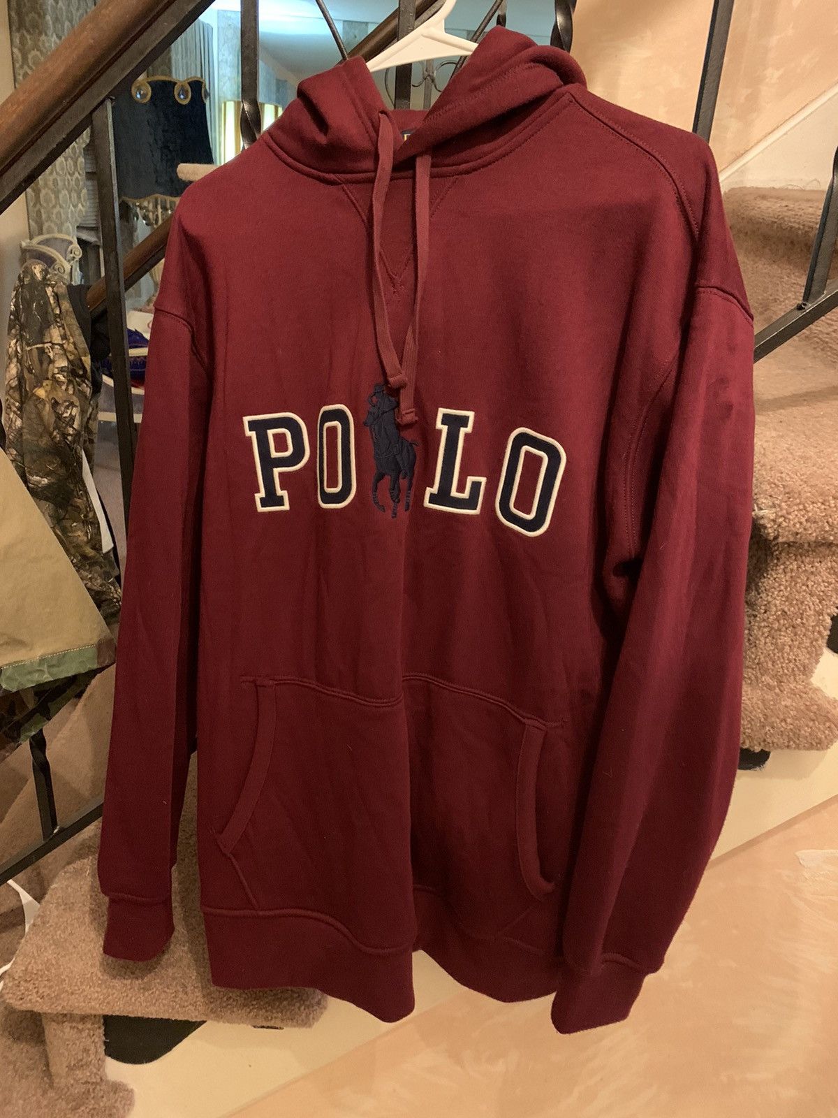 Polo fashion Ralph Lauren Spell Out Hoodie size Large