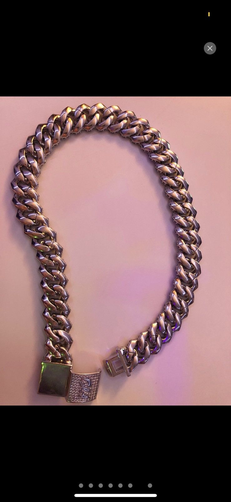 Gold Diamond Prong GLD Link Choker Size ONE SIZE - 7 Thumbnail