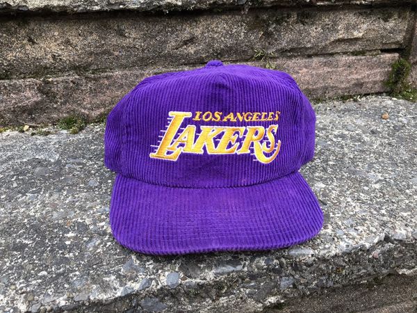 Vintage Los Angeles Lakers Sports Specialties corduroy strapback
