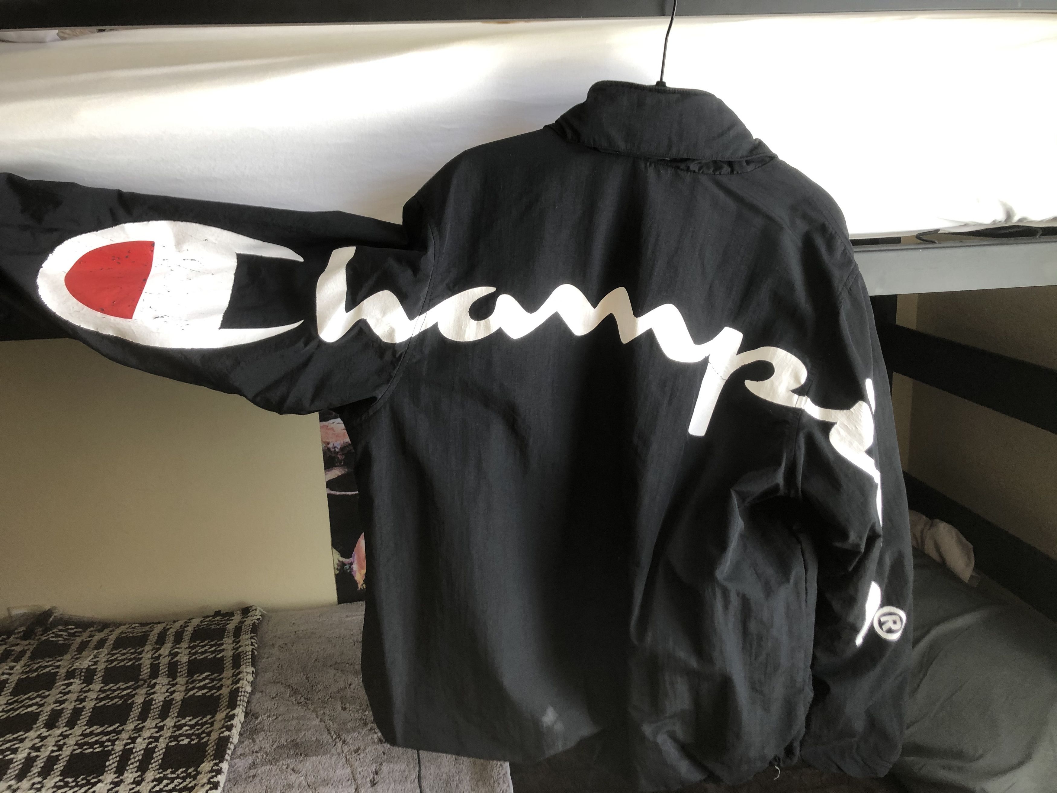 Supreme and champion jacket on sale