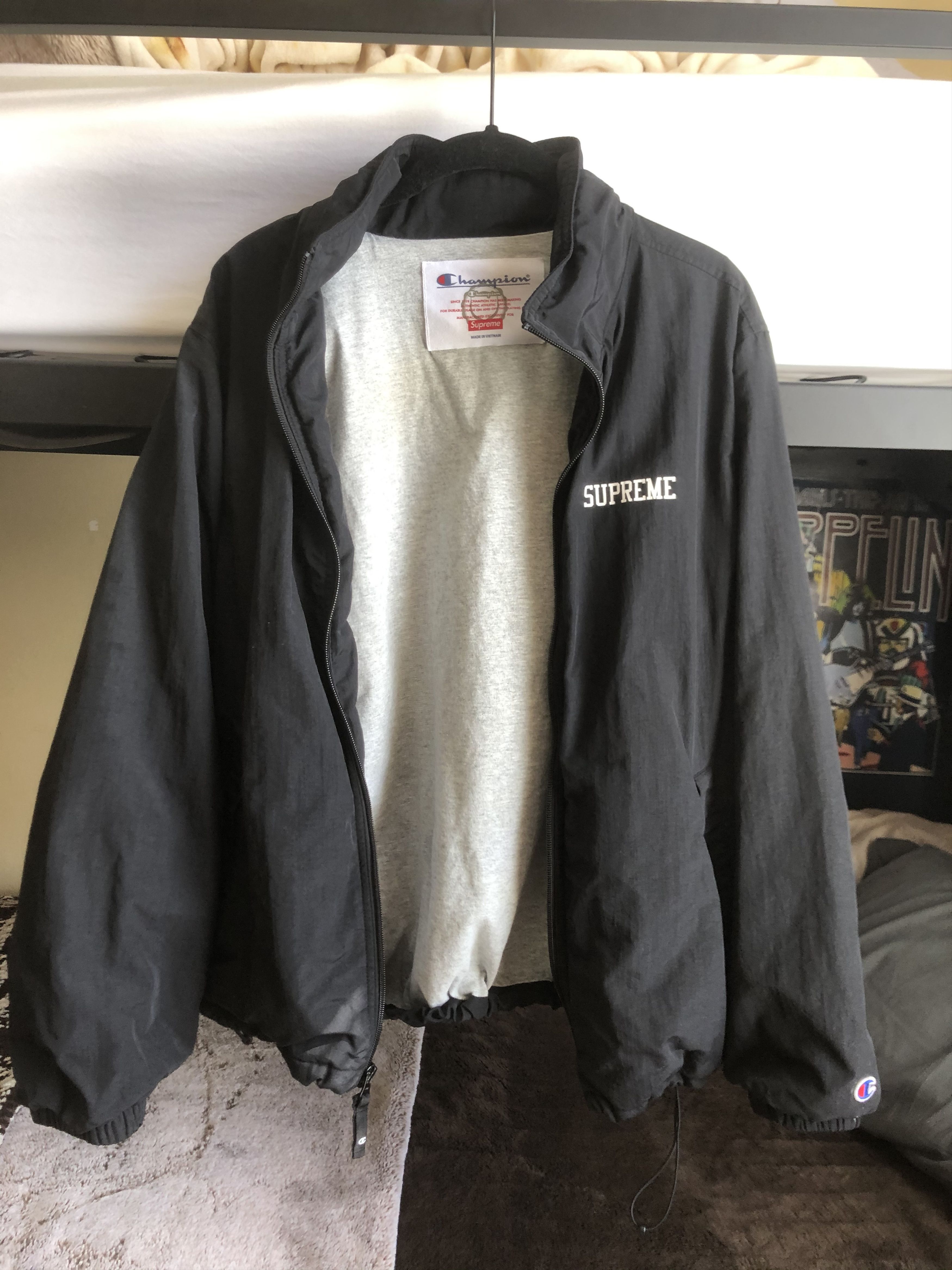 Supreme Supreme Champion Track Jacket Black | Grailed