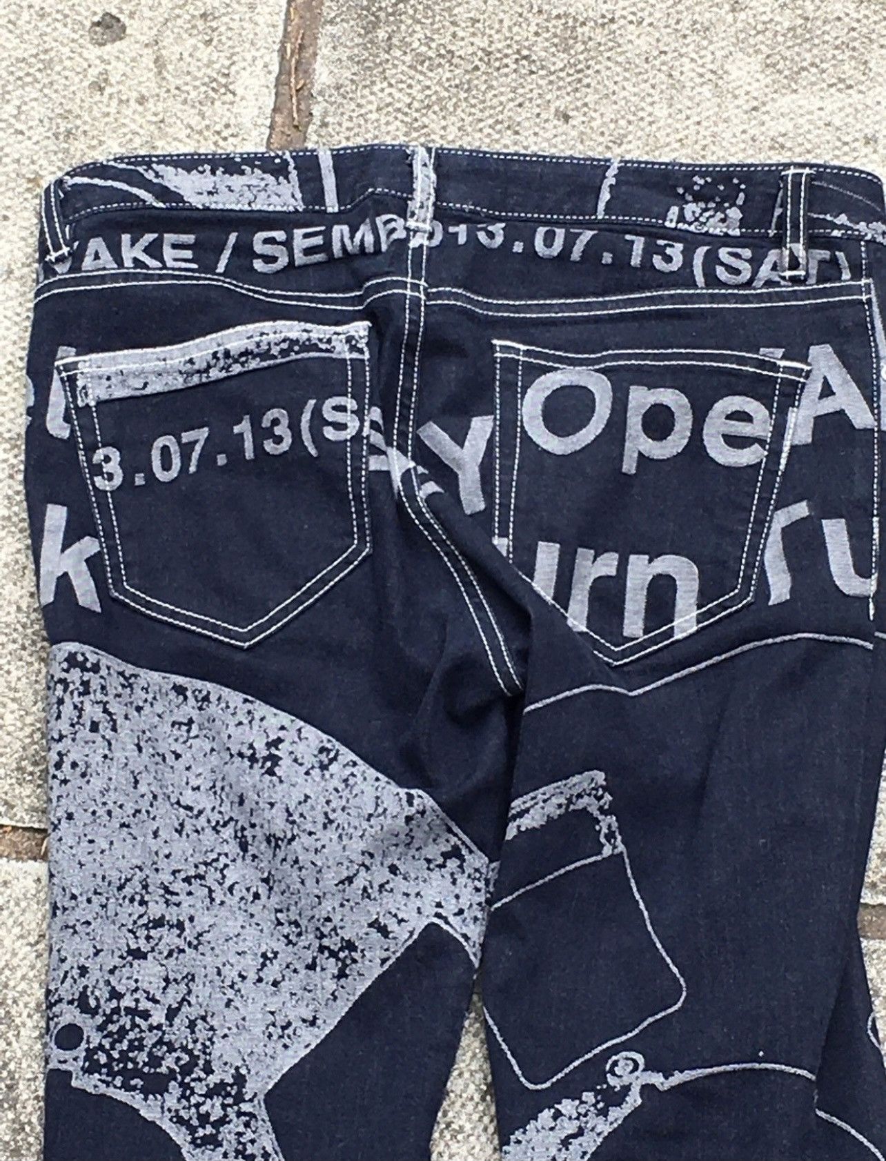 Issey Miyake Issey Miyake Jaquard Denim Size US 29 - 3 Thumbnail
